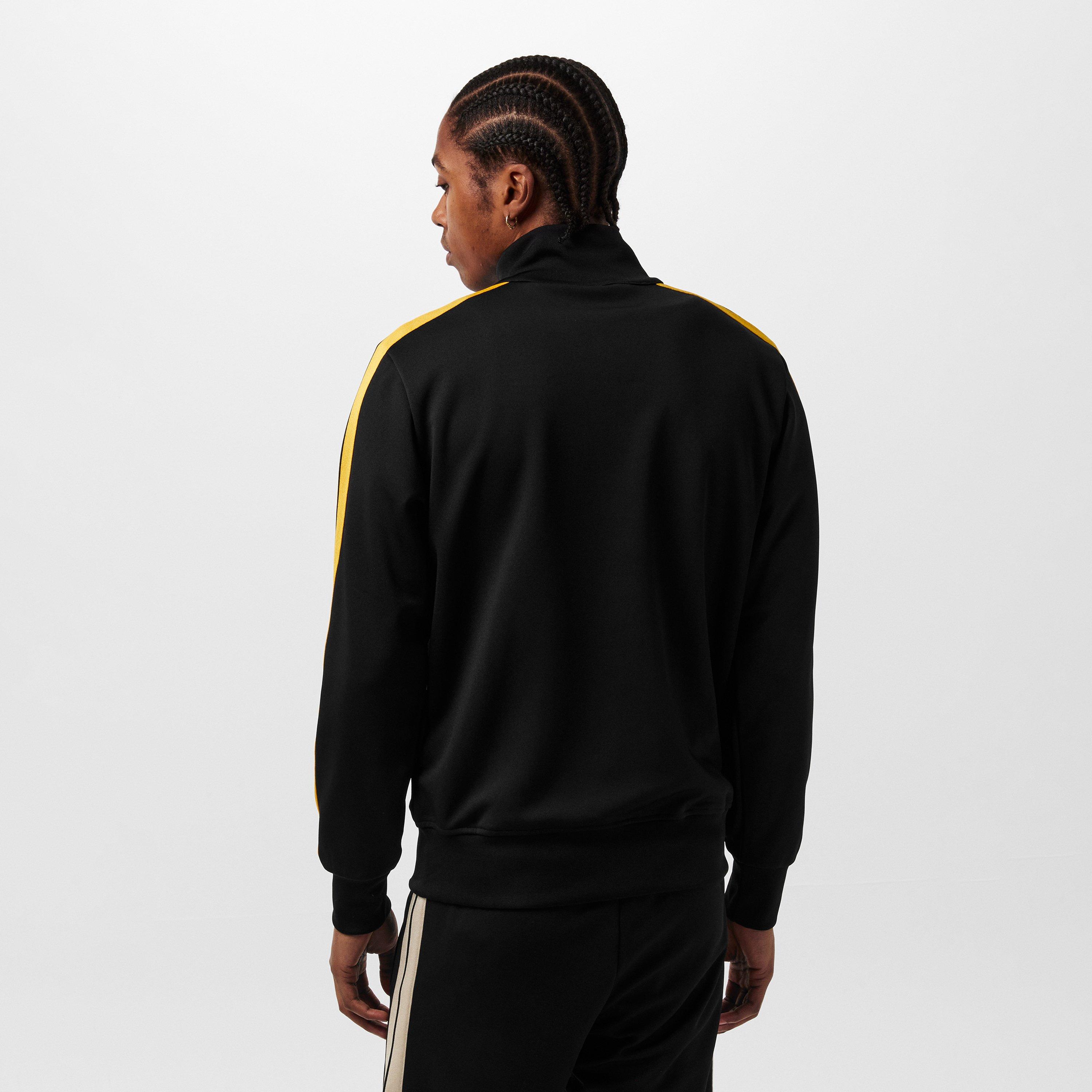 Black/Yellow - Palm Angels - Men's Classic Track Tracksuit Top - 4