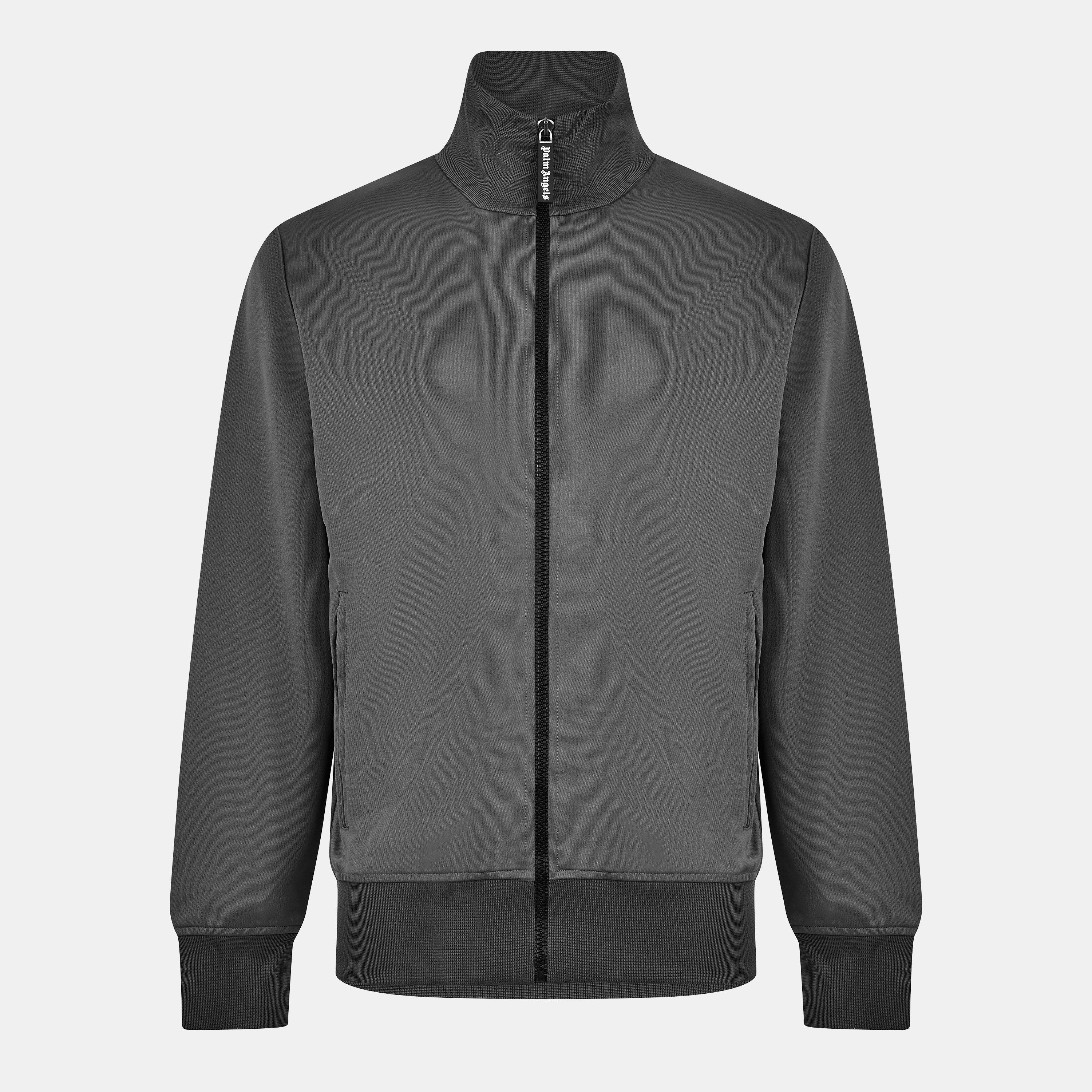 Palm Angels Men's Curve Zip Tracksuit Top - Dark Grey - XL