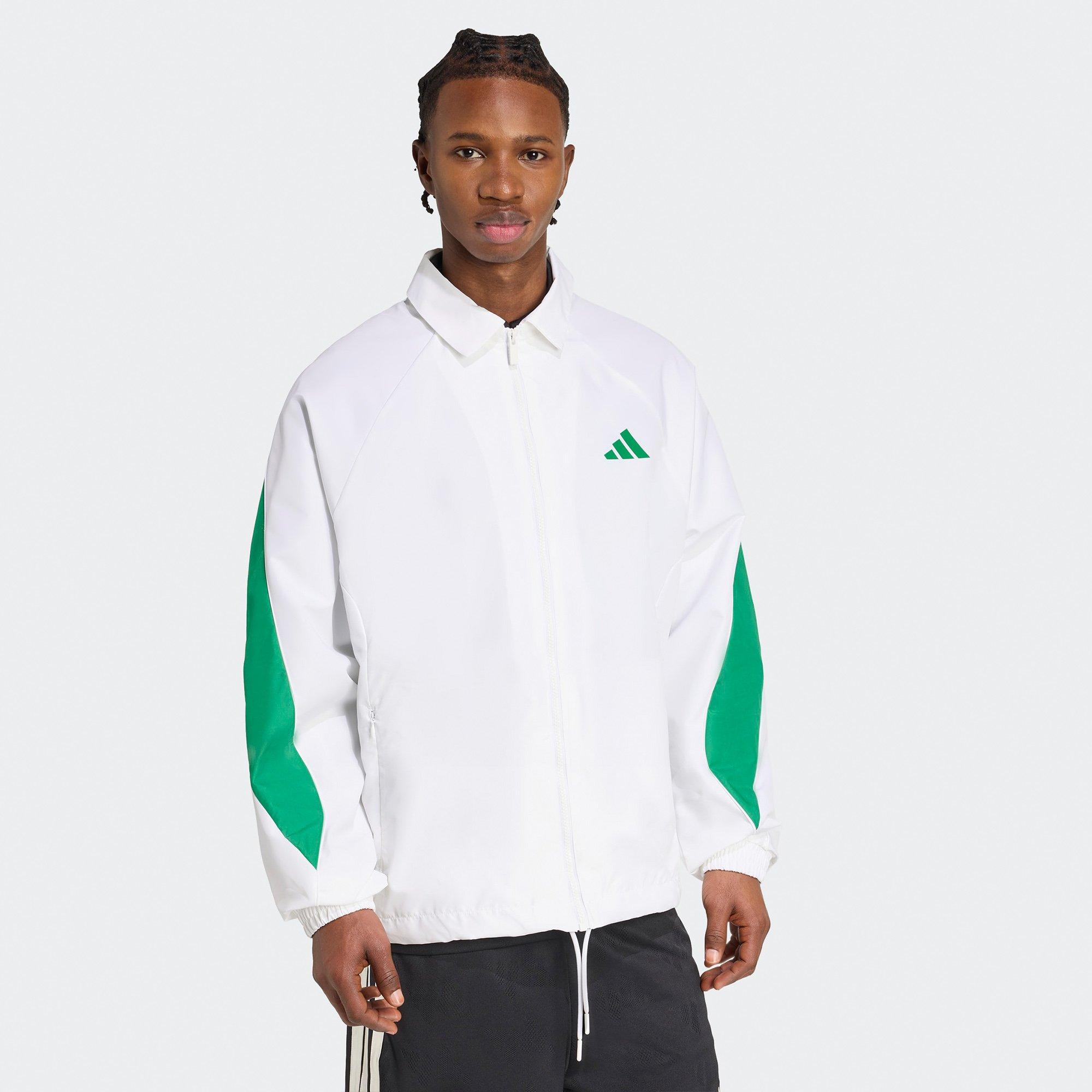 White/Green - adidas - Stadium Mens Tracktop - 3