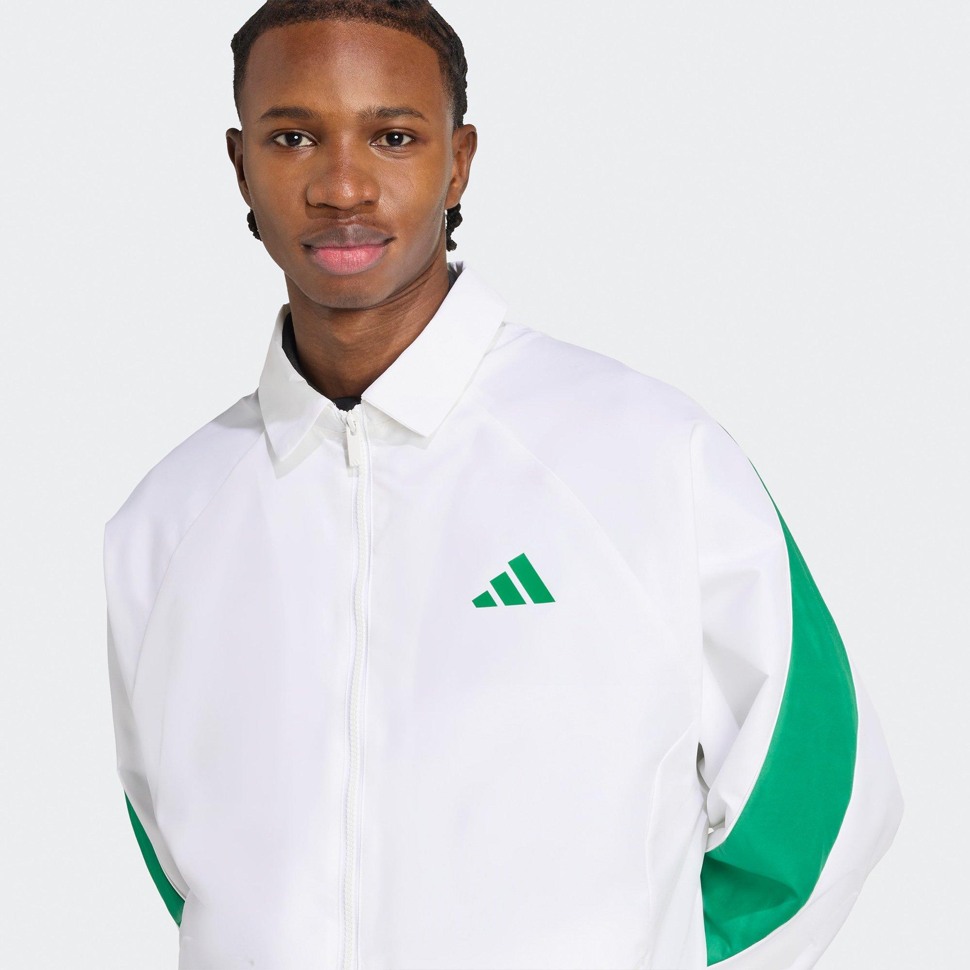 White/Green - adidas - Stadium Mens Tracktop - 5