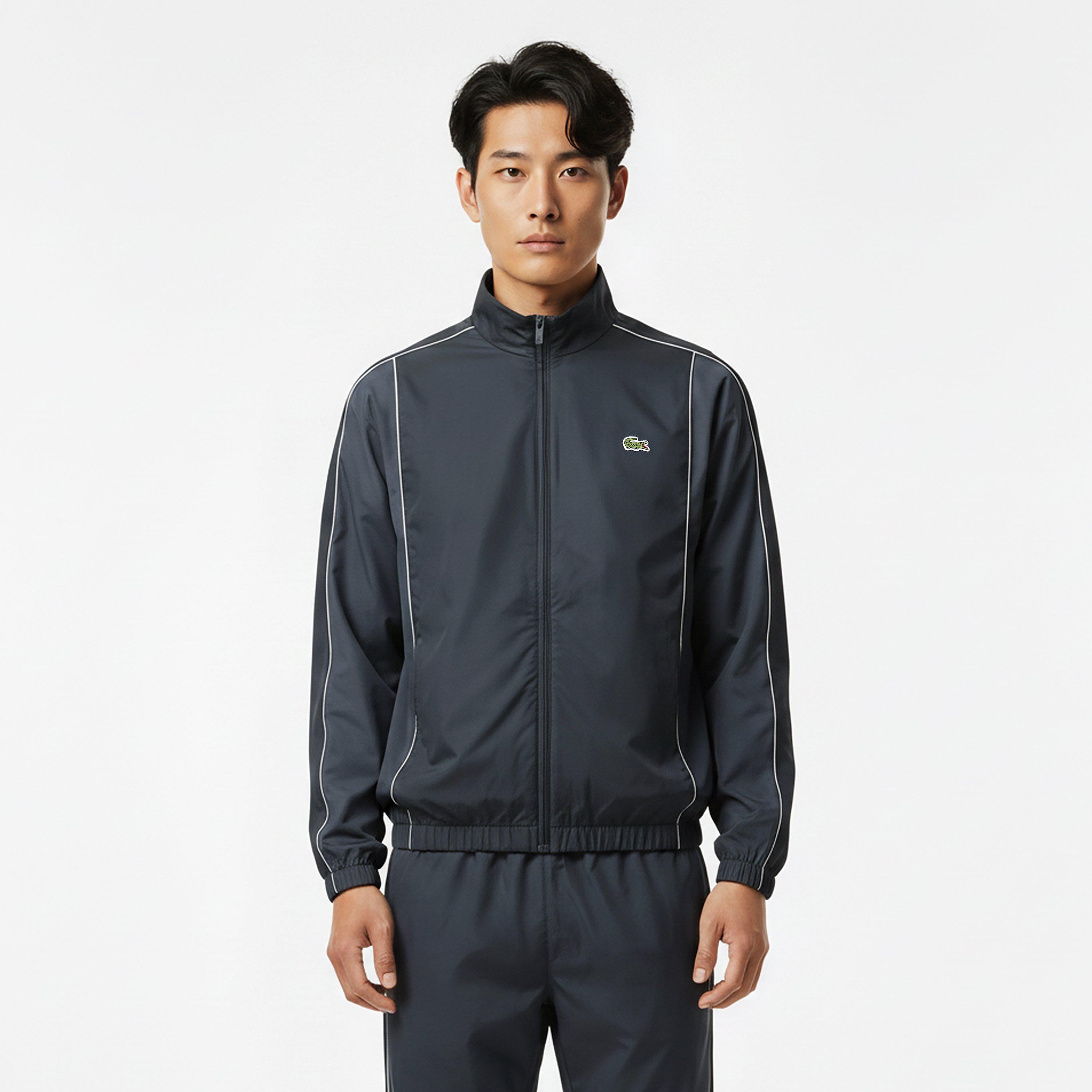 Lacoste | Men's Black Tracksuit Top | Sports Direct