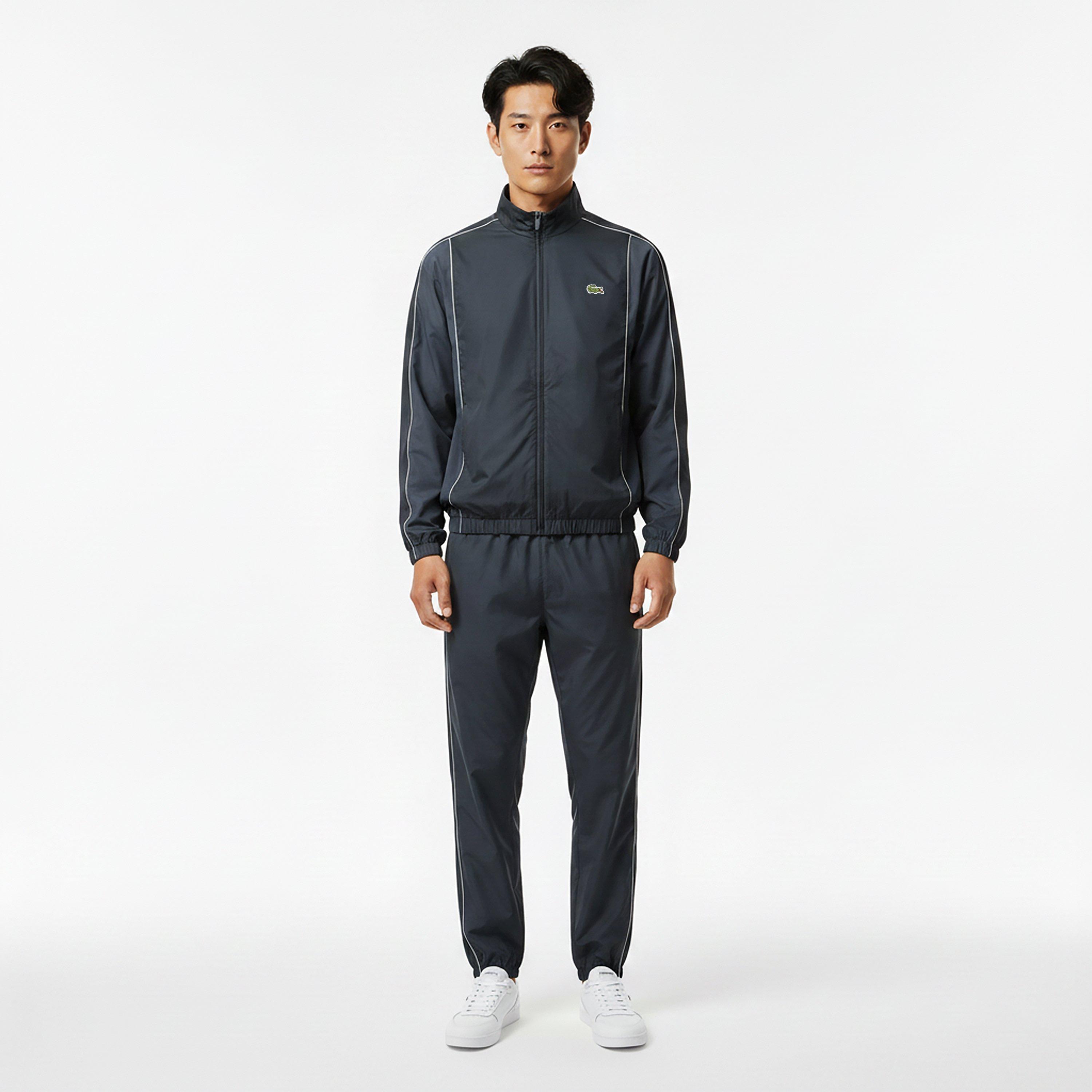 Black 4CI - Lacoste - Men's Black Tracksuit Top - 6
