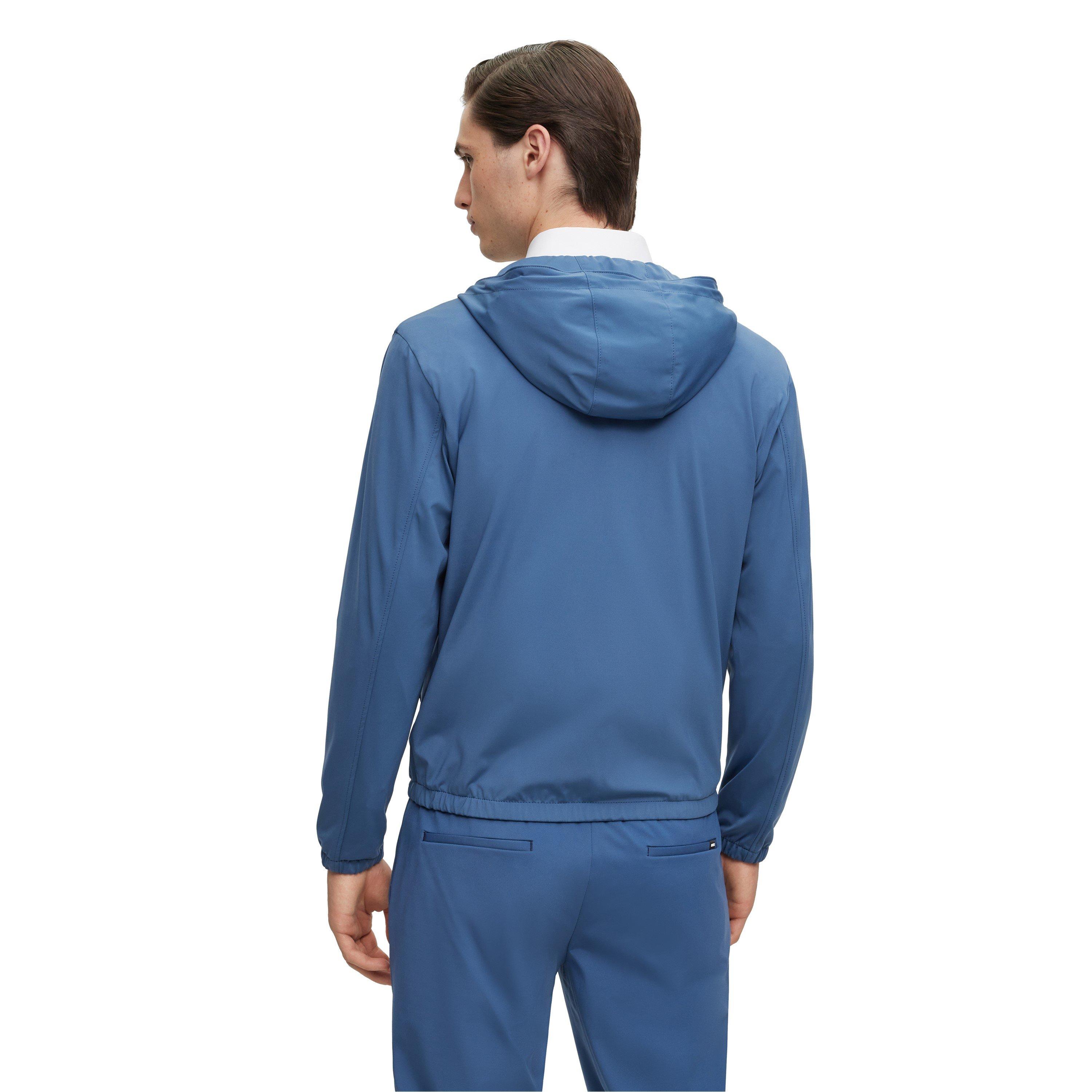 Blue - Boss - Men's P Hanry Junior Hood Tracksuit Top - 2