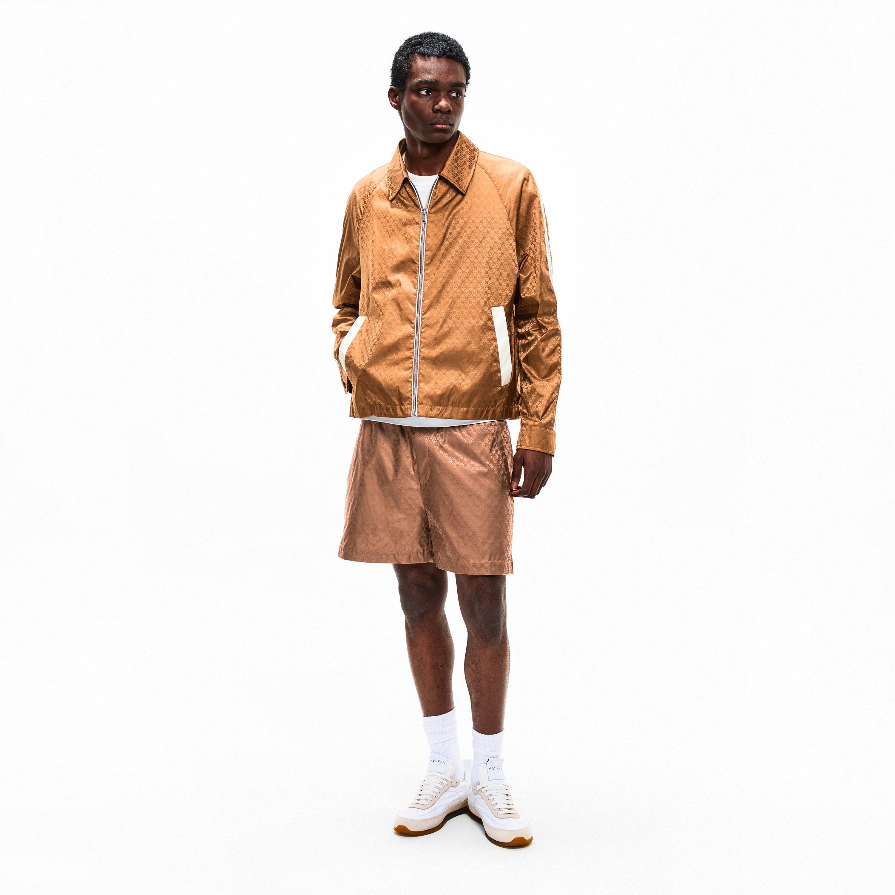 Camel - Alexander McQueen - Men's Alex Skull Jacquard Tracksuit Top - 5