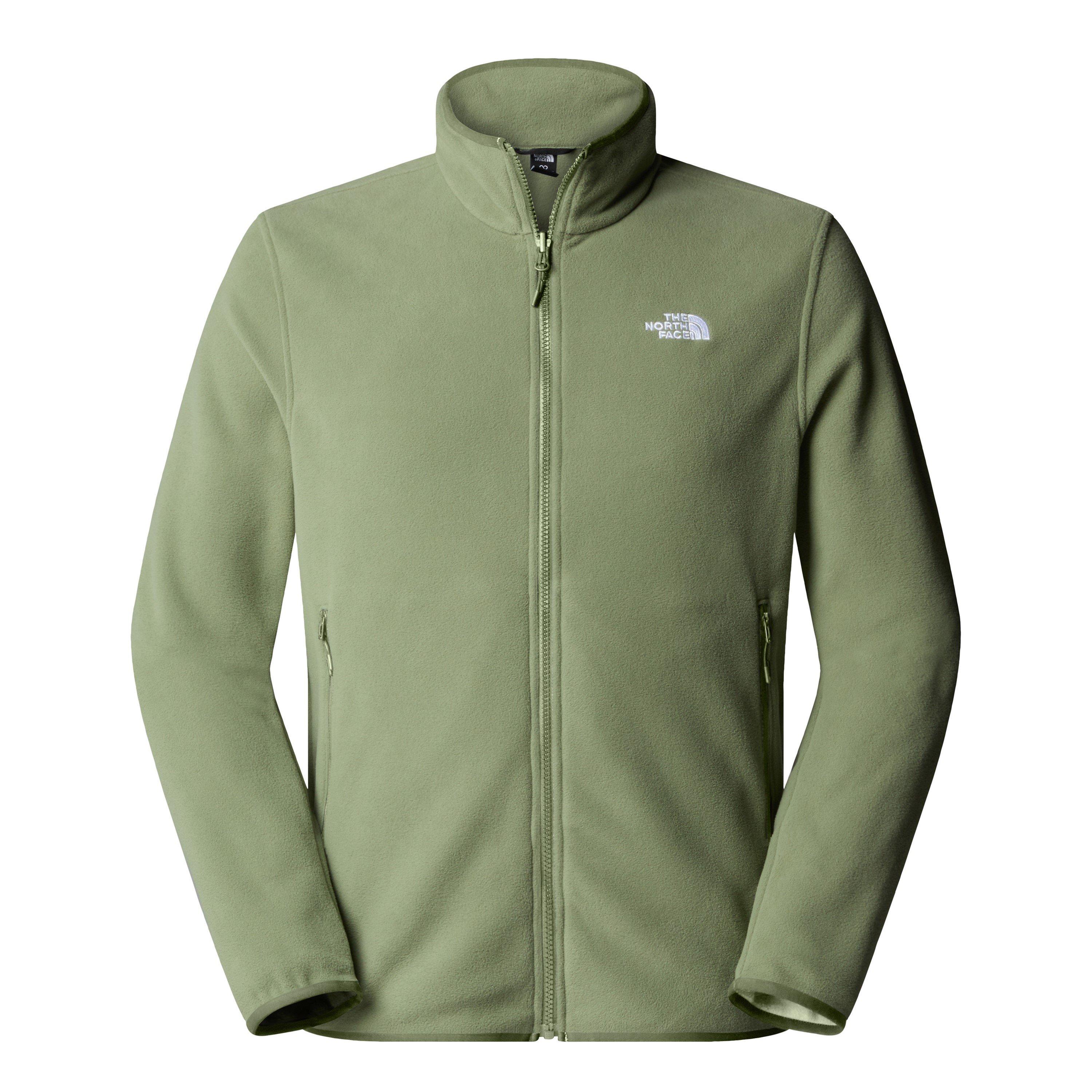 The North Face Men's 100 Glacier Full-Zip Fleece - Bark Mist - Medium