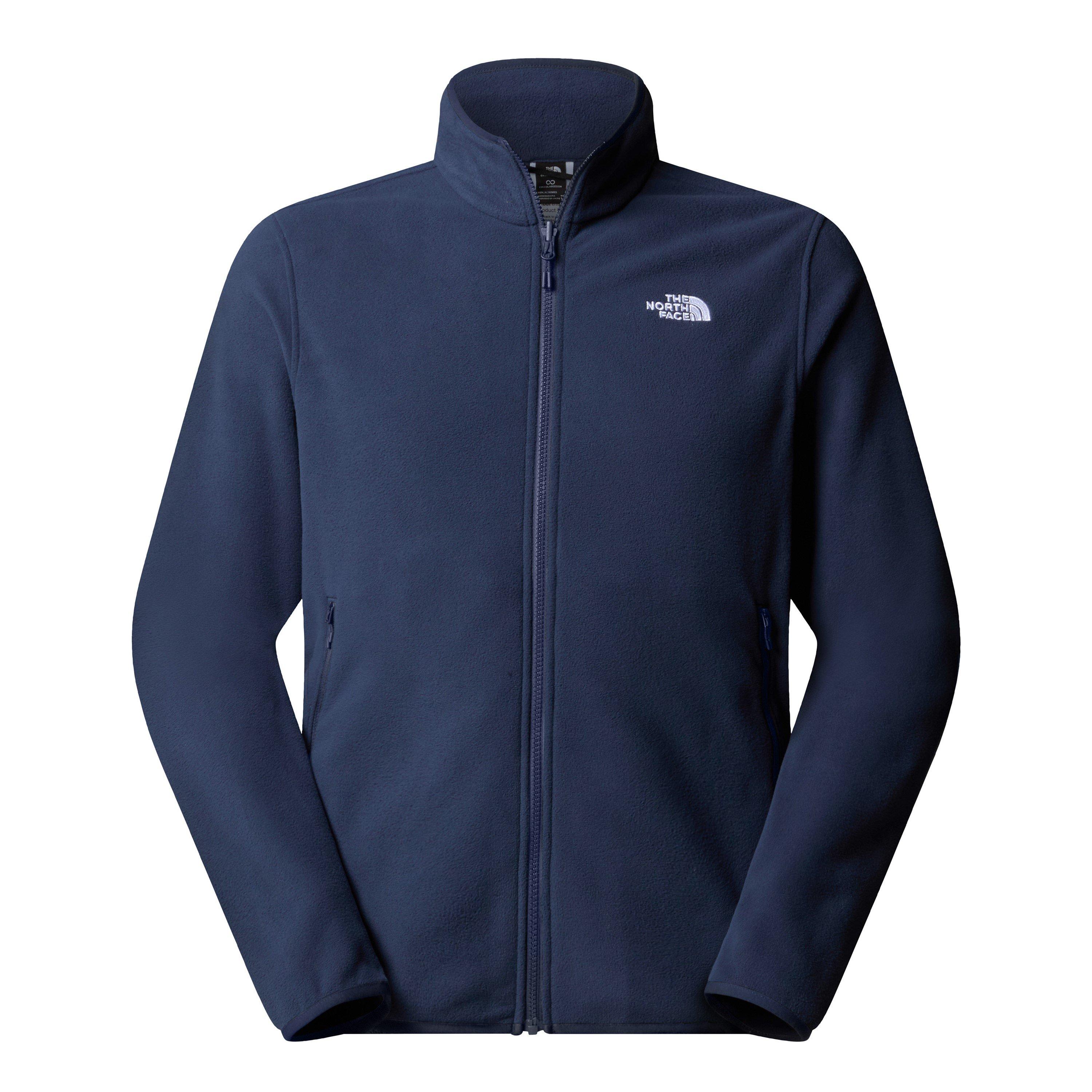 The North Face Men's 100 Glacier Full-Zip Fleece - Summit Navy - Small