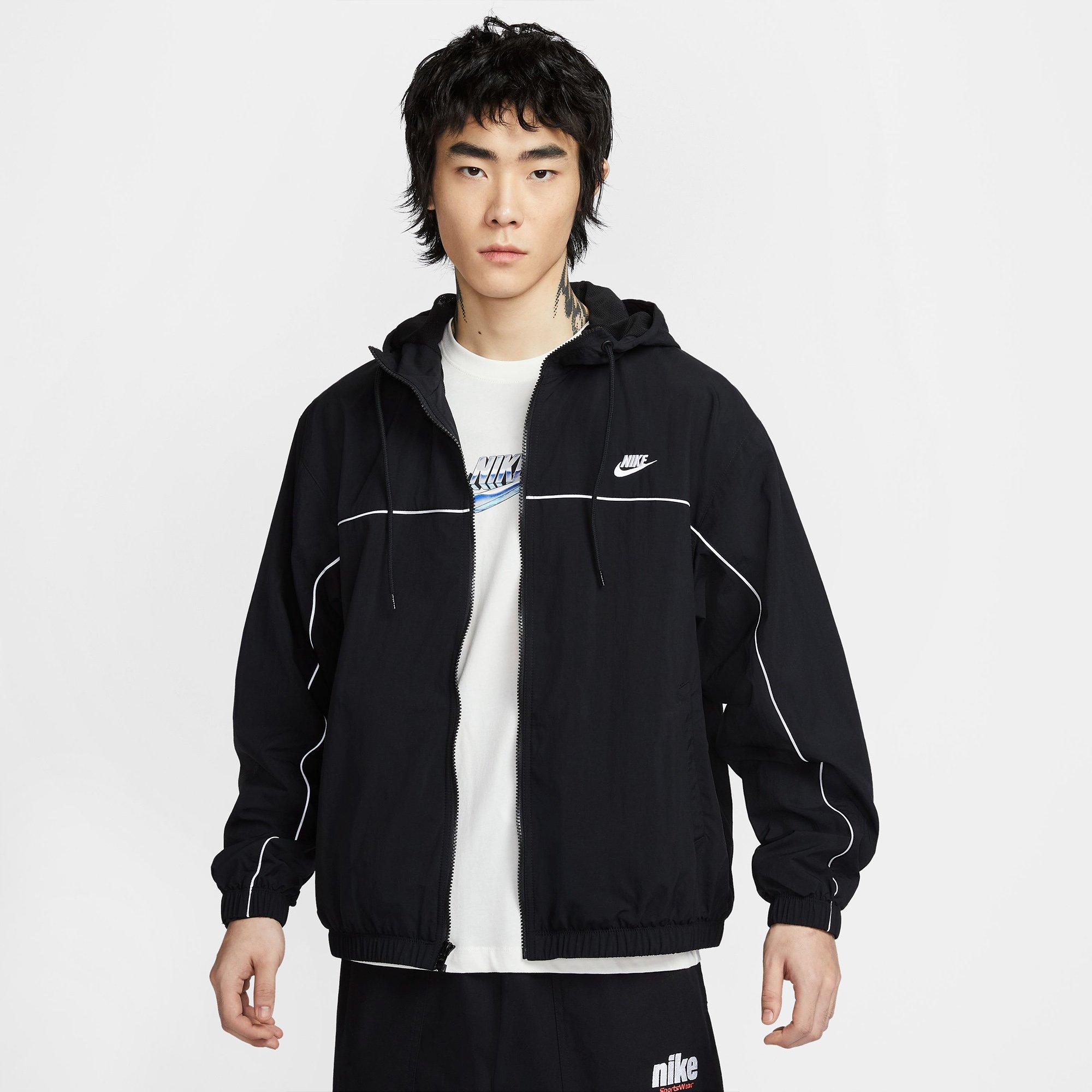 Black/White/Wht - Nike - Nike Club Hd Jkt Sn64 - 2