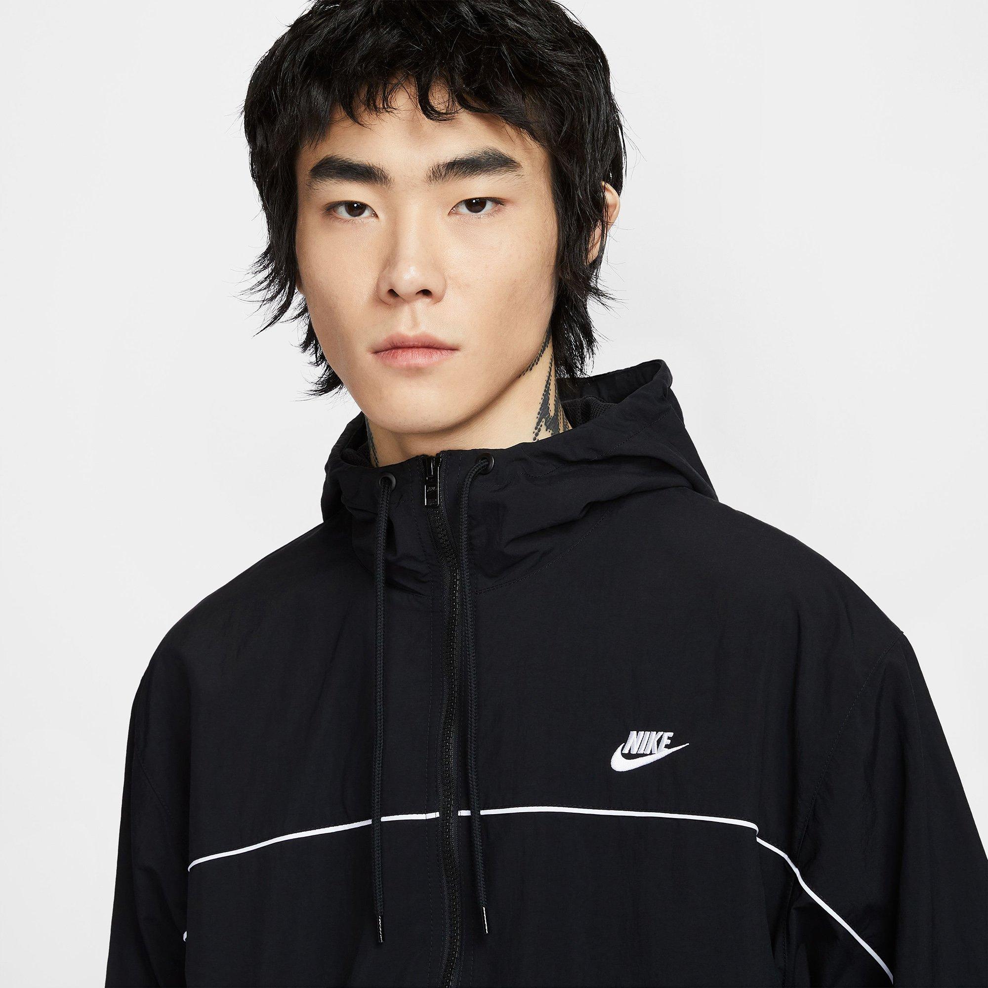 Black/White/Wht - Nike - Nike Club Hd Jkt Sn64 - 4