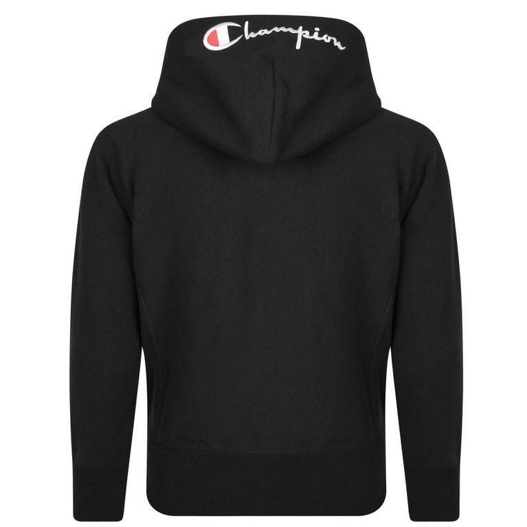 Noir - Champion - Terry Reverse Hooded Zip Sweatshirt - 7