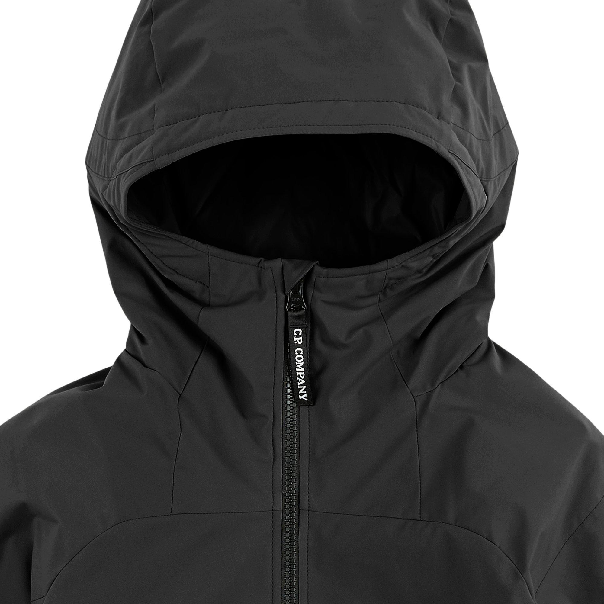 Black 60100 - CP Company - Kids' Goggle Water Resistant Long Sleeve Hooded Softshell Jacket - 3