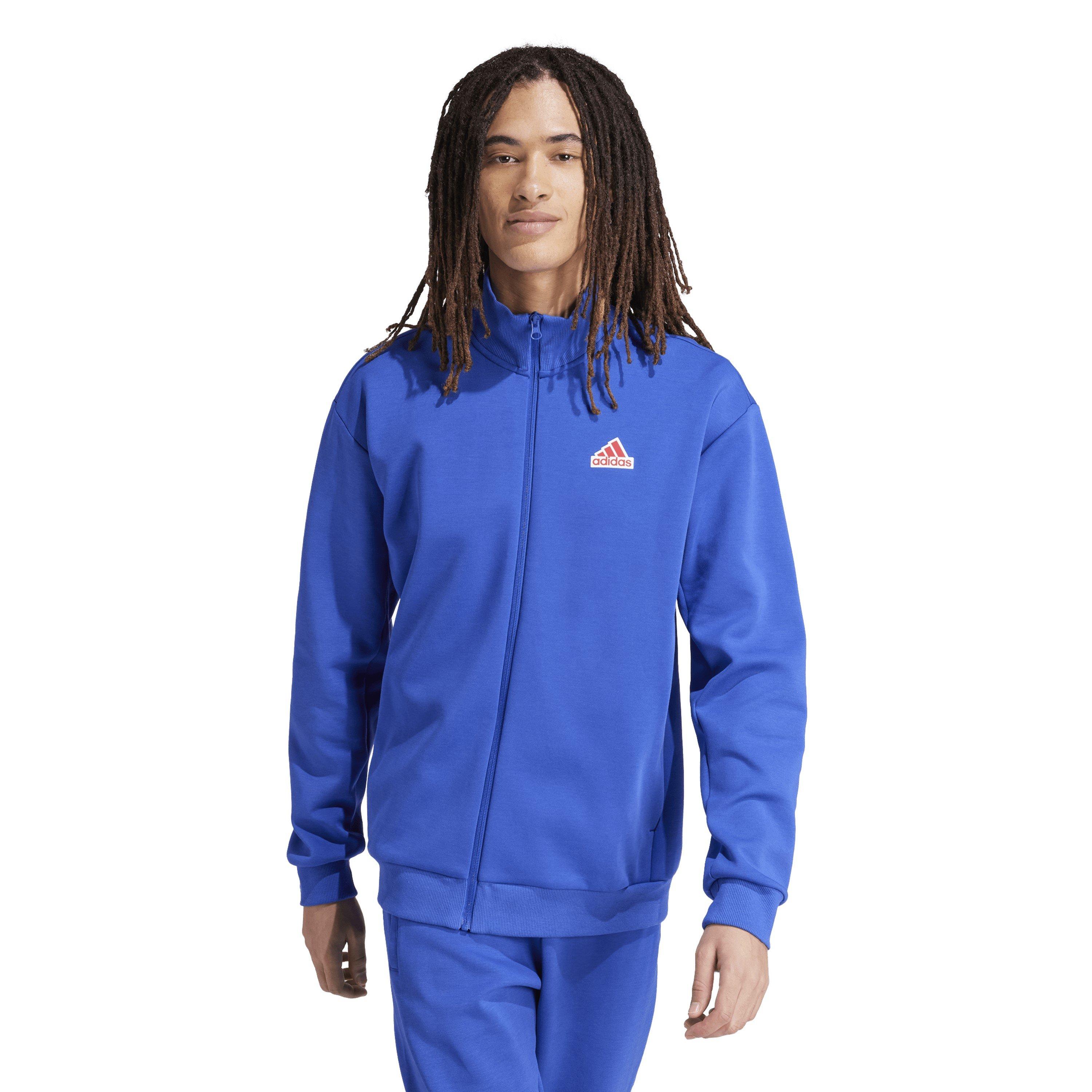 Bleu - adidas - M Fi Bos Tt Oly Tracksuit Top Mens - 2
