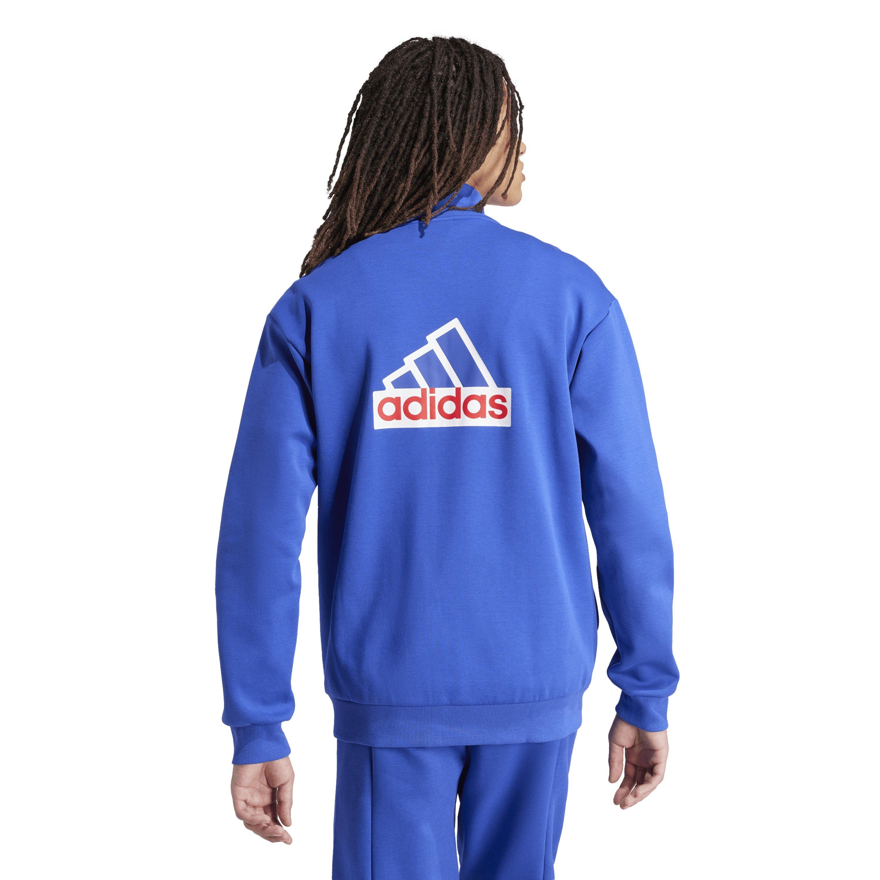 Bleu - adidas - M Fi Bos Tt Oly Tracksuit Top Mens - 3