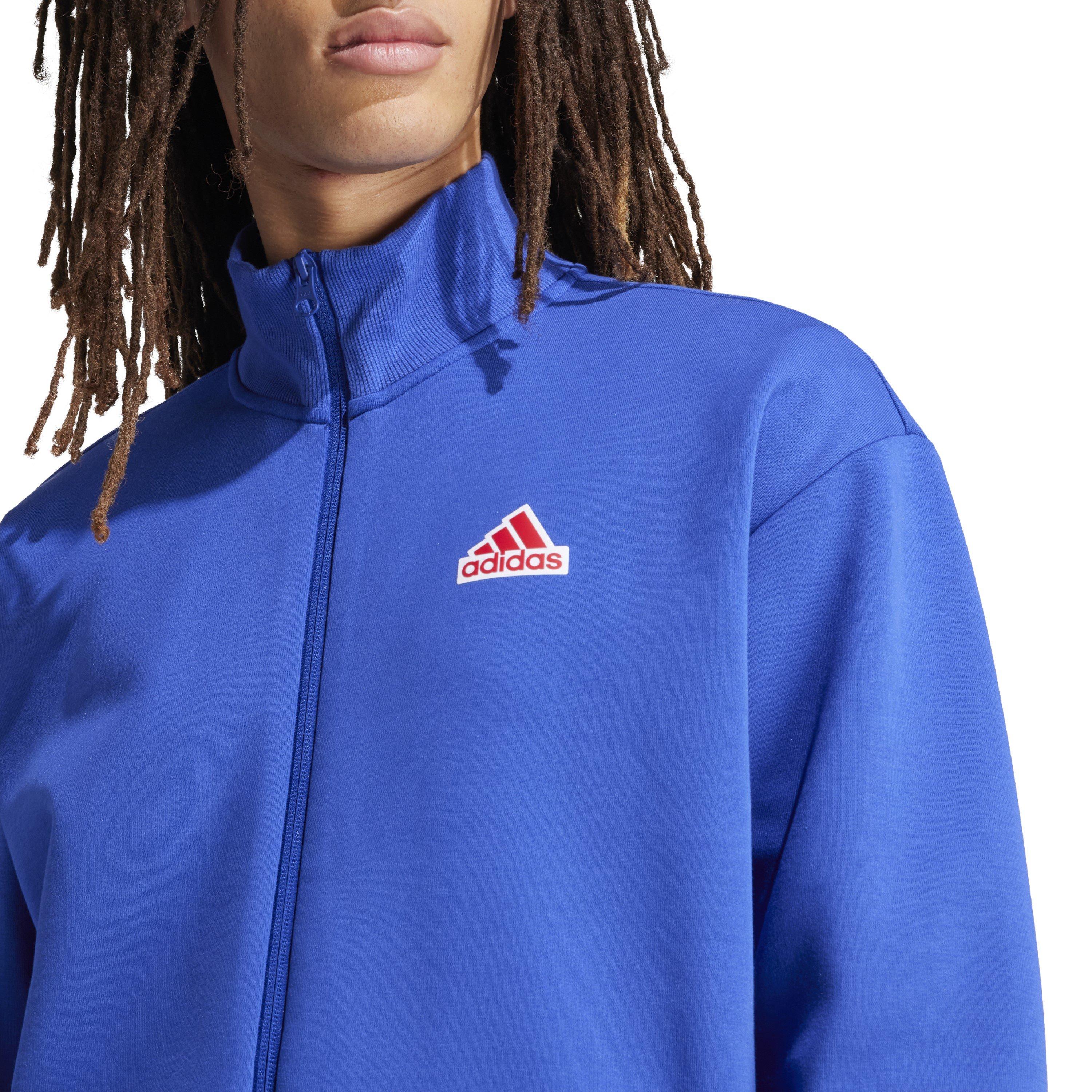Bleu - adidas - M Fi Bos Tt Oly Tracksuit Top Mens - 4