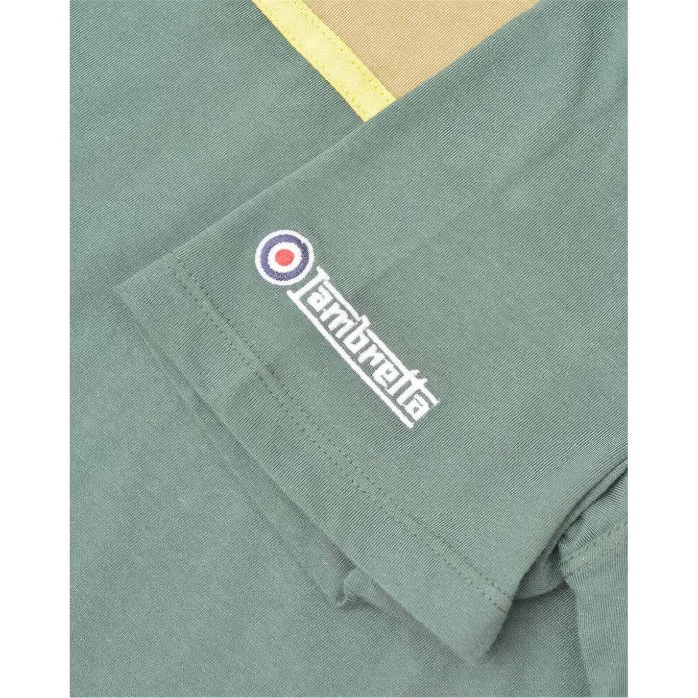 Vandring Grøn - Lambretta - Paisley Panel Short-Sleeve Shirt - 2