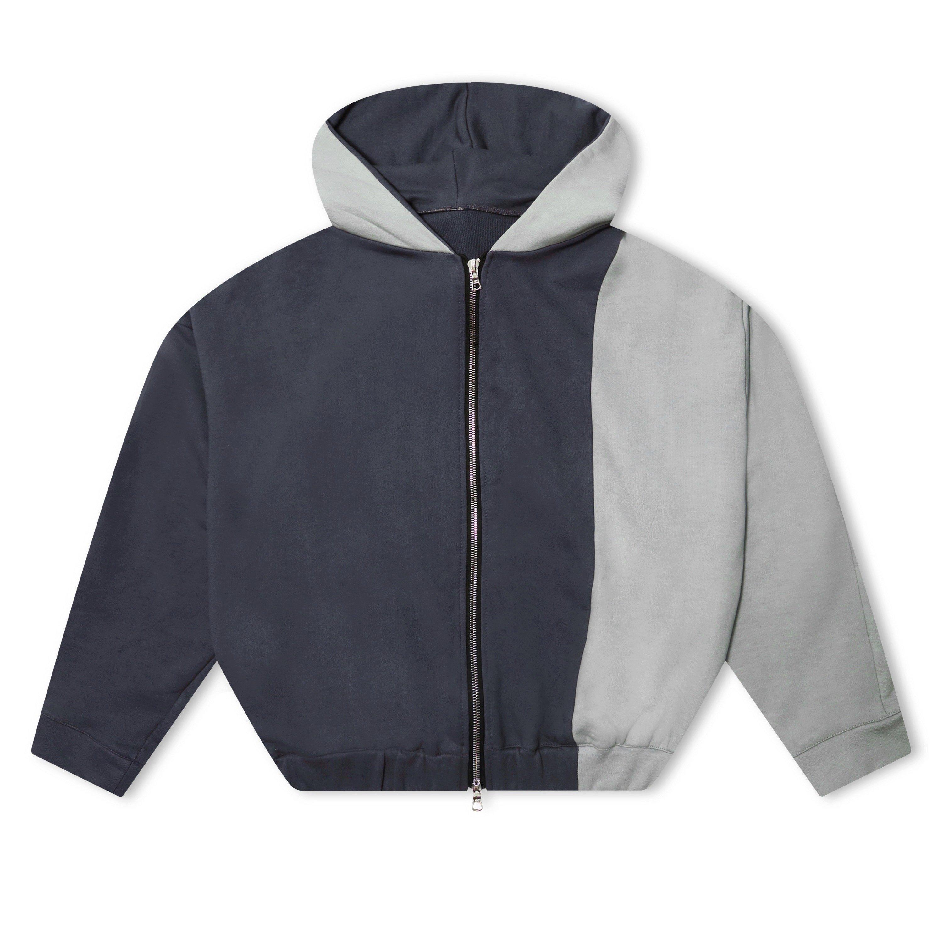 Grey - Gbadebo - Two Tone Hoodie - 1