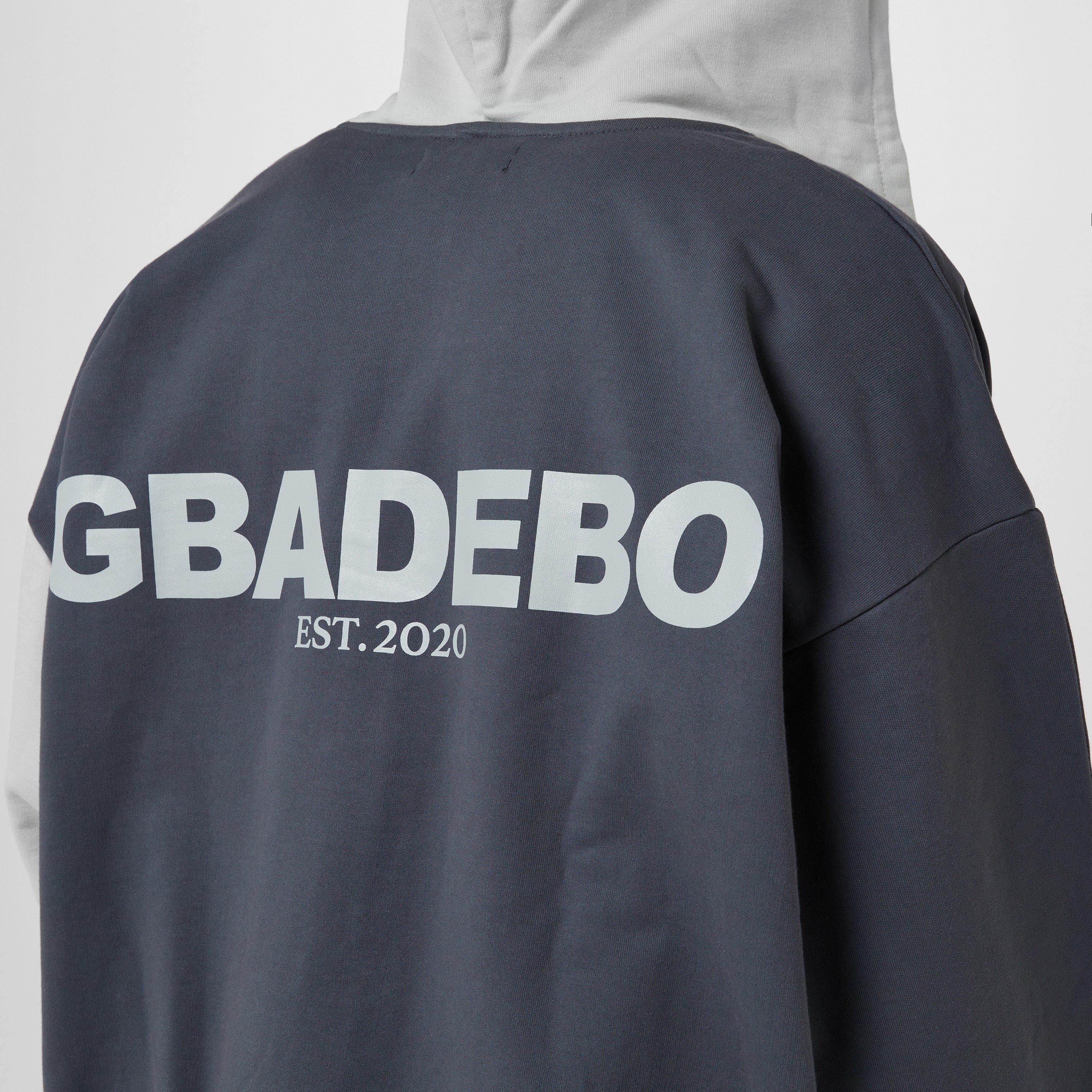 Grey - Gbadebo - Two Tone Hoodie - 5