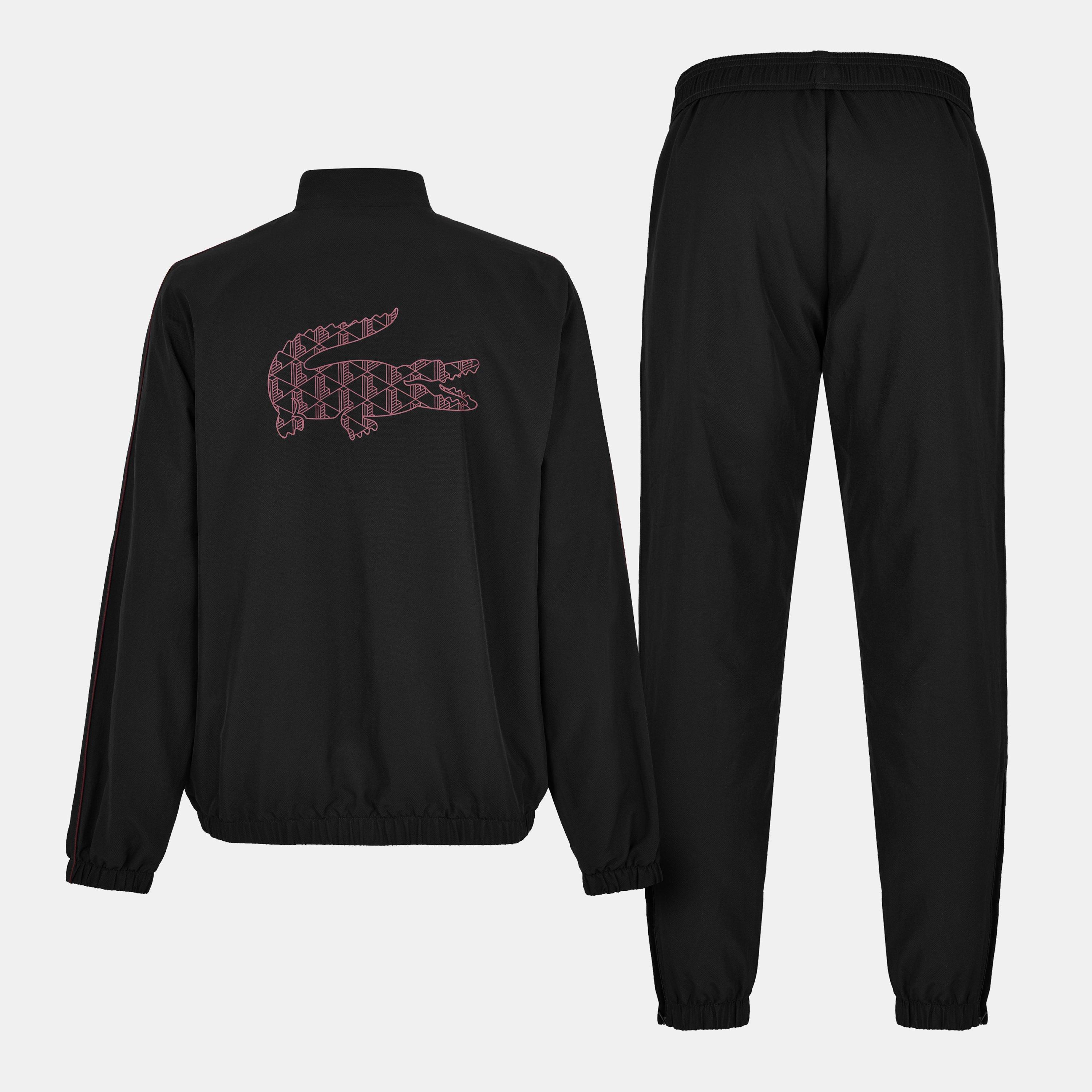 Black/Expresso - Lacoste - Men's Tape Tracksuit Top - 2