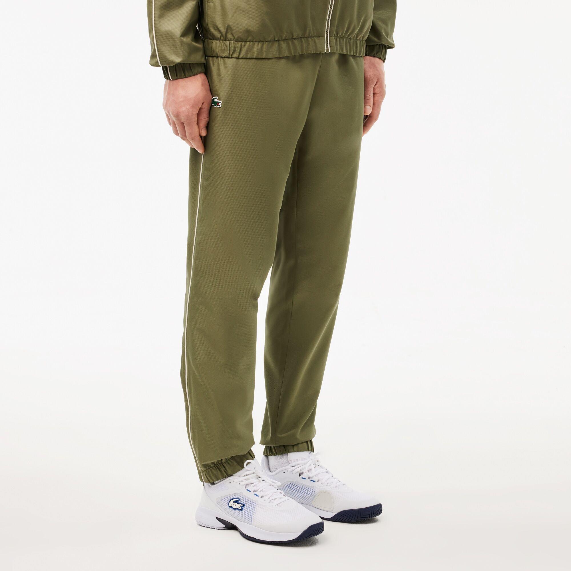 Khaki/Lapland - Lacoste - Men's Tape Tracksuit Top - 4