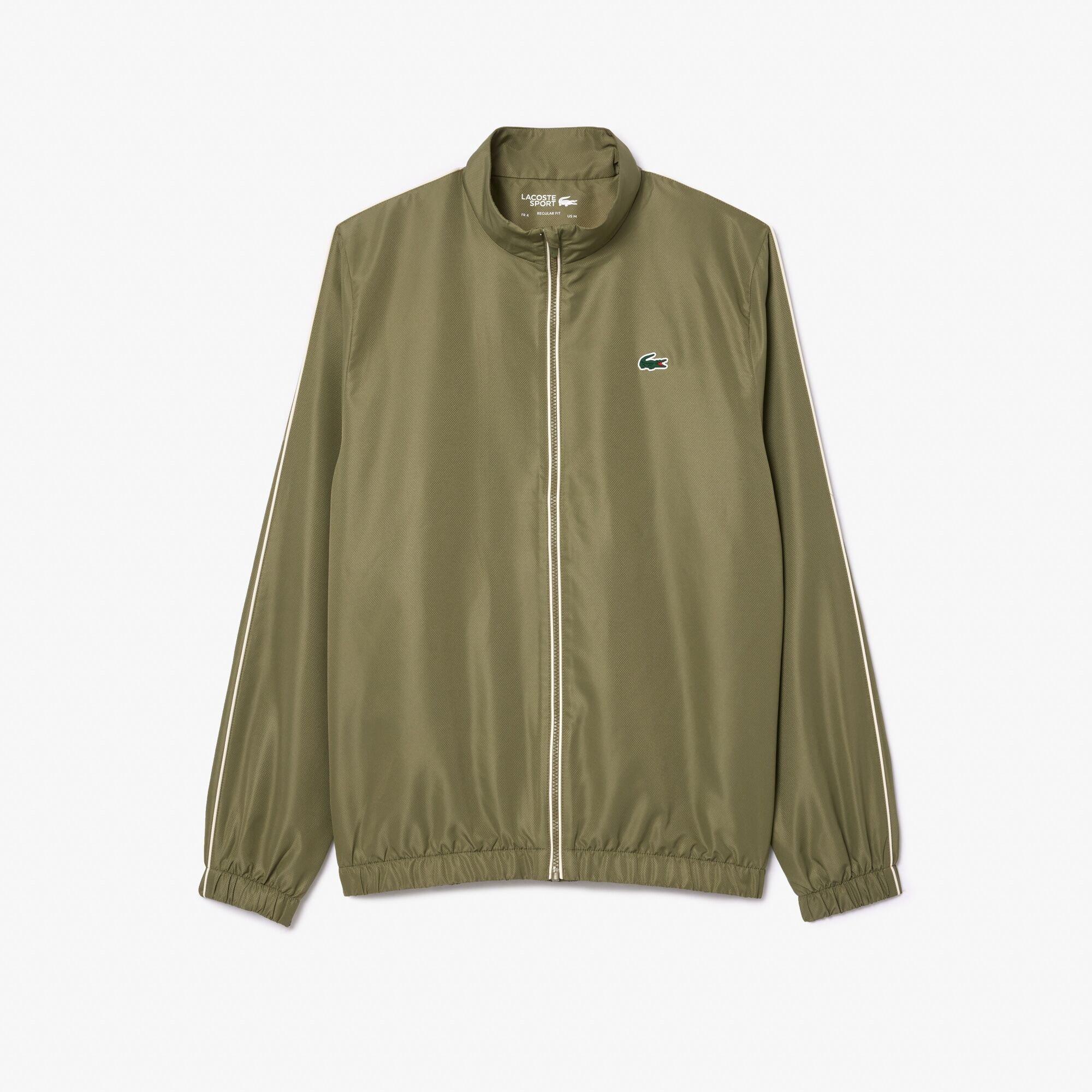 Khaki/Lapland - Lacoste - Men's Tape Tracksuit Top - 6