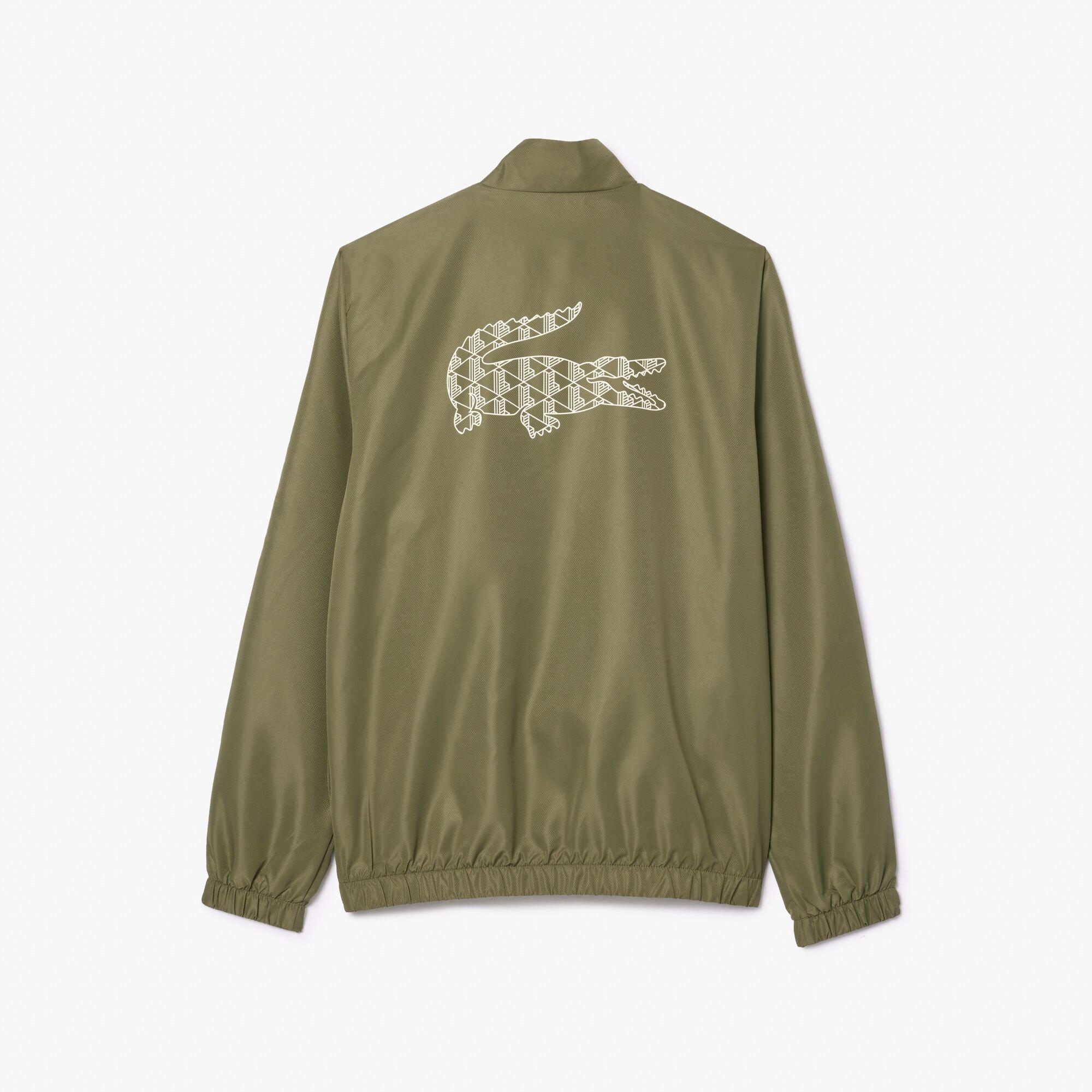 Khaki/Lapland - Lacoste - Men's Tape Tracksuit Top - 7