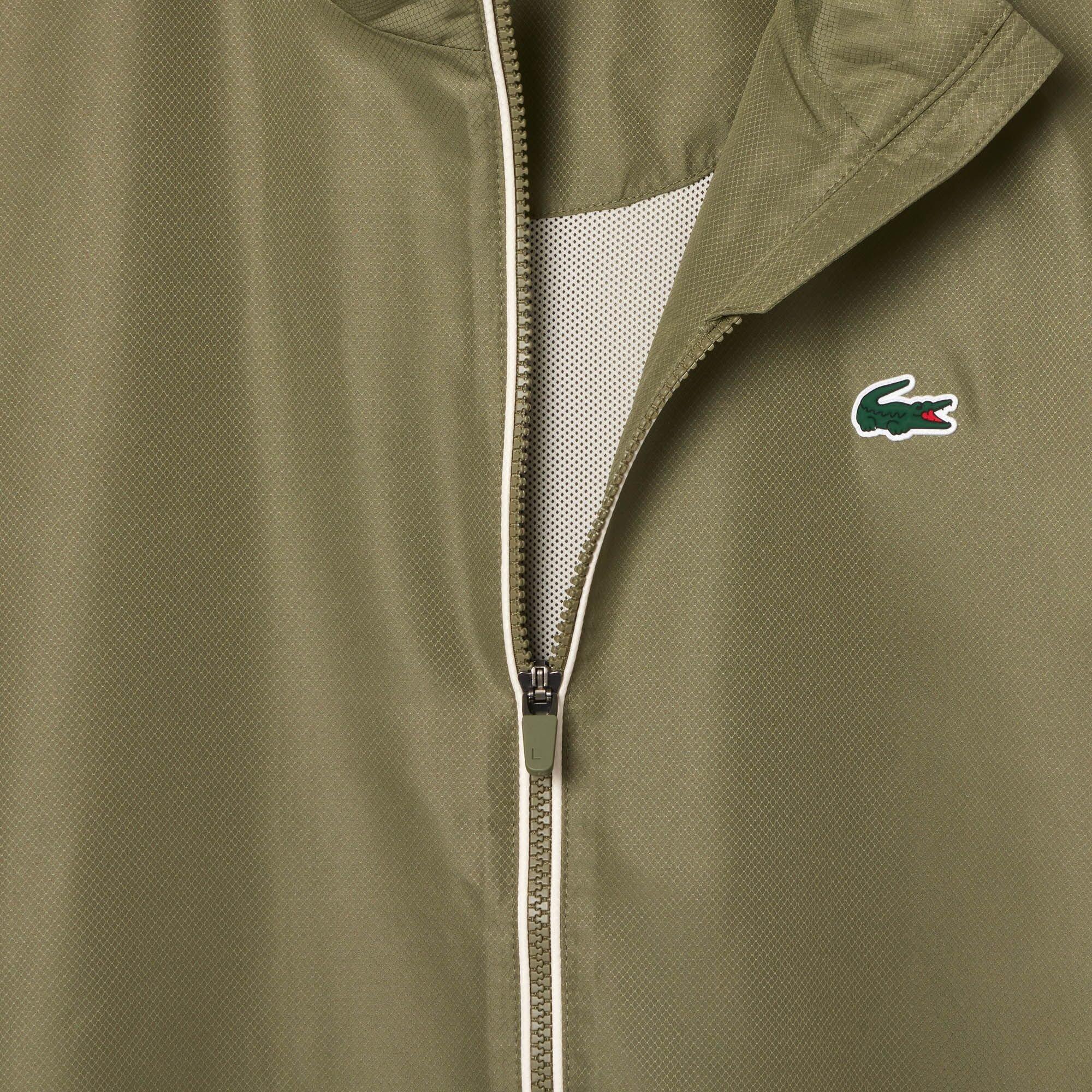 Khaki/Lapland - Lacoste - Men's Tape Tracksuit Top - 8