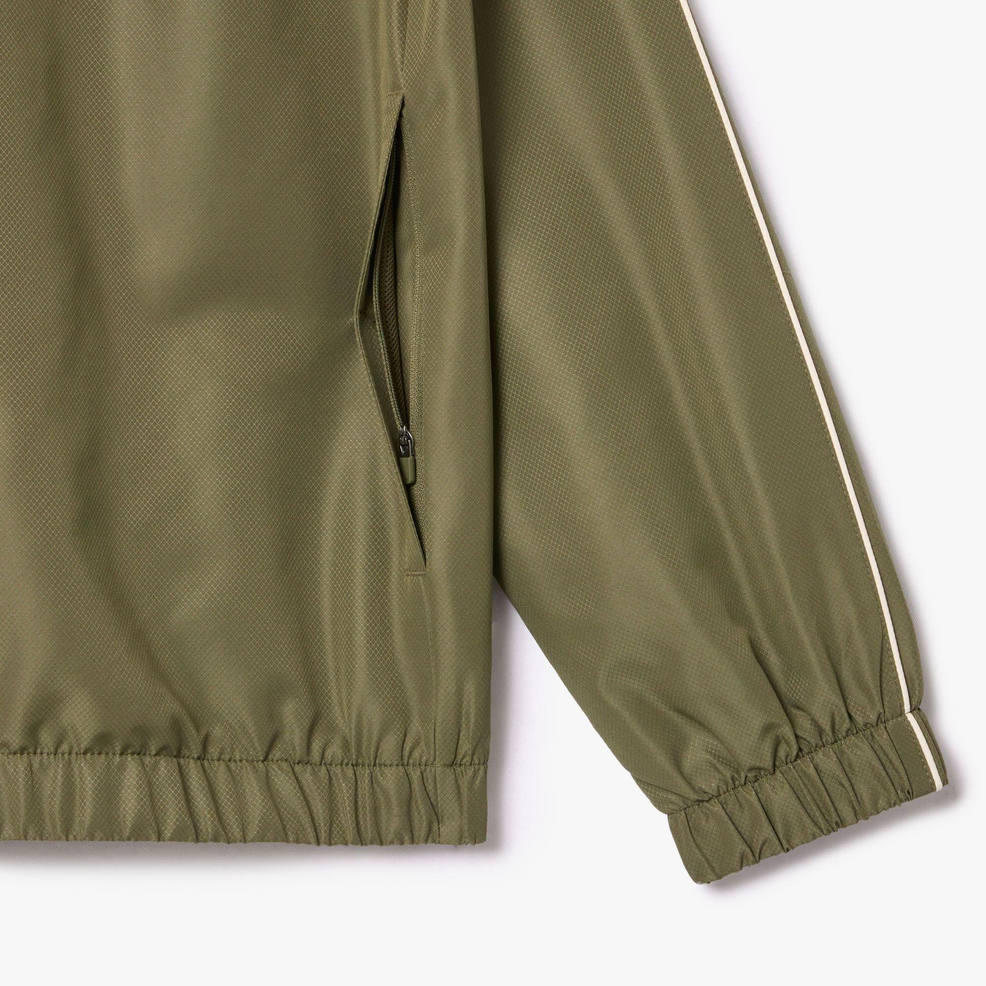 Khaki/Lapland - Lacoste - Men's Tape Tracksuit Top - 9