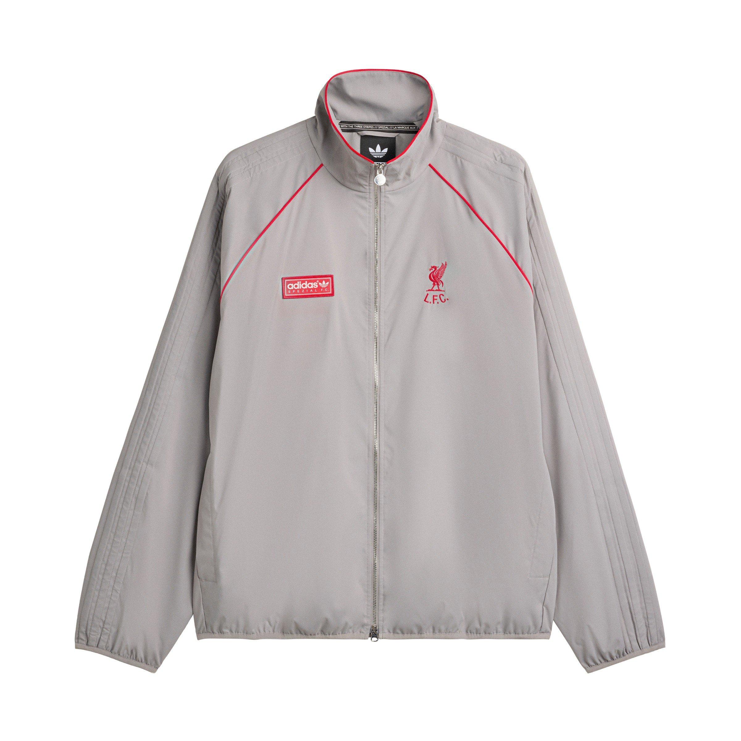 Dove Grey - adidas - Men's Liverpool FC Fan Edition Tracksuit Top - 1