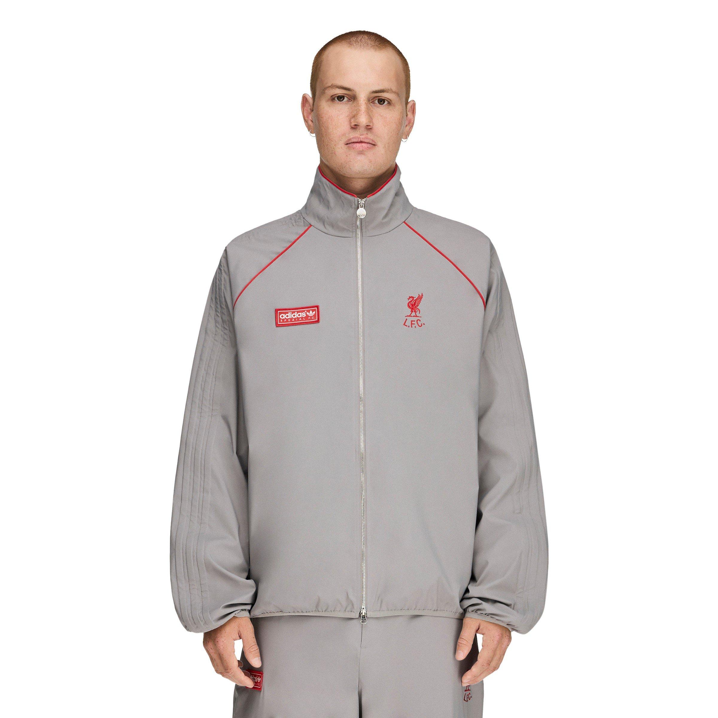 Dove Grey - adidas - Men's Liverpool FC Fan Edition Tracksuit Top - 3