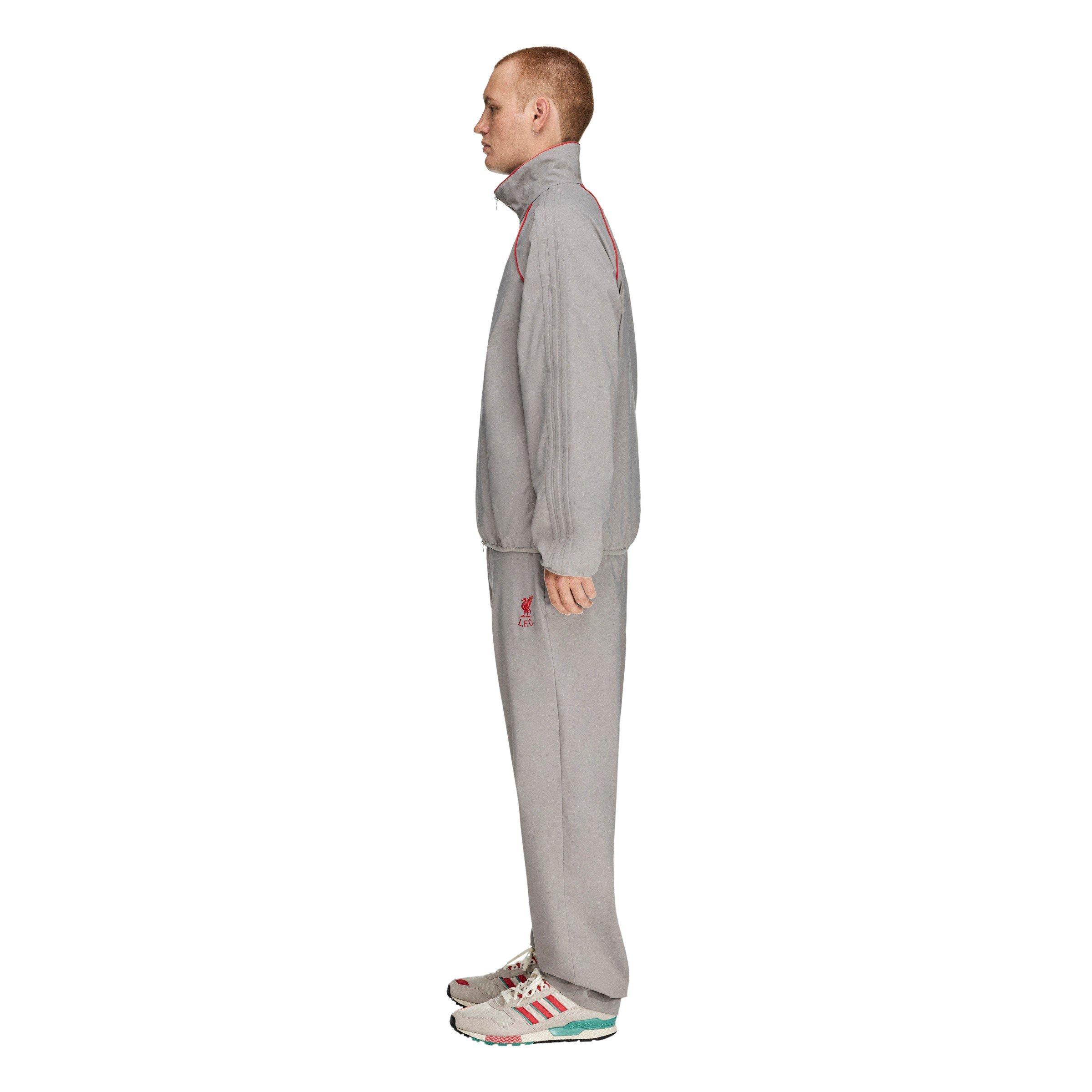 Dove Grey - adidas - Men's Liverpool FC Fan Edition Tracksuit Top - 5