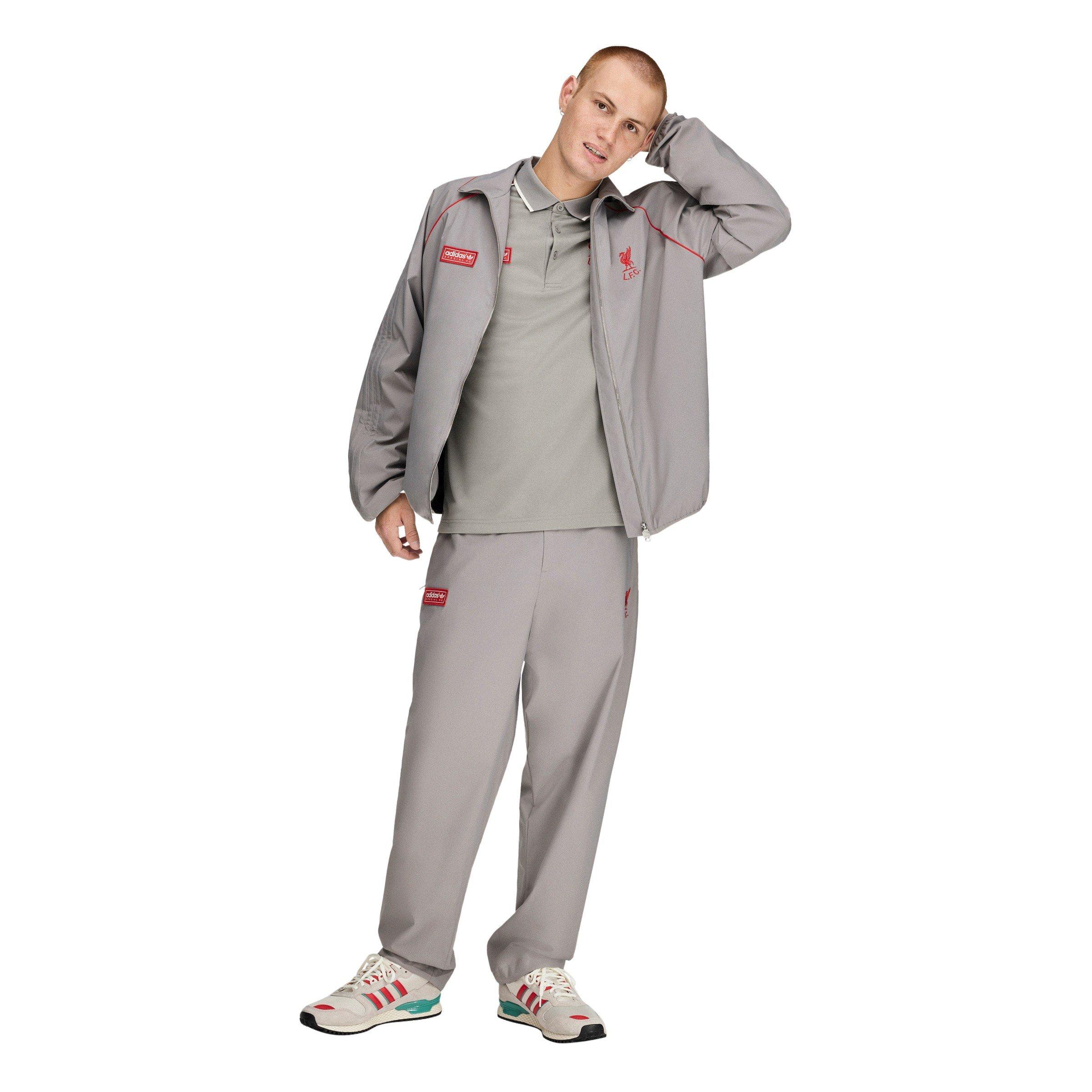 Dove Grey - adidas - Men's Liverpool FC Fan Edition Tracksuit Top - 7