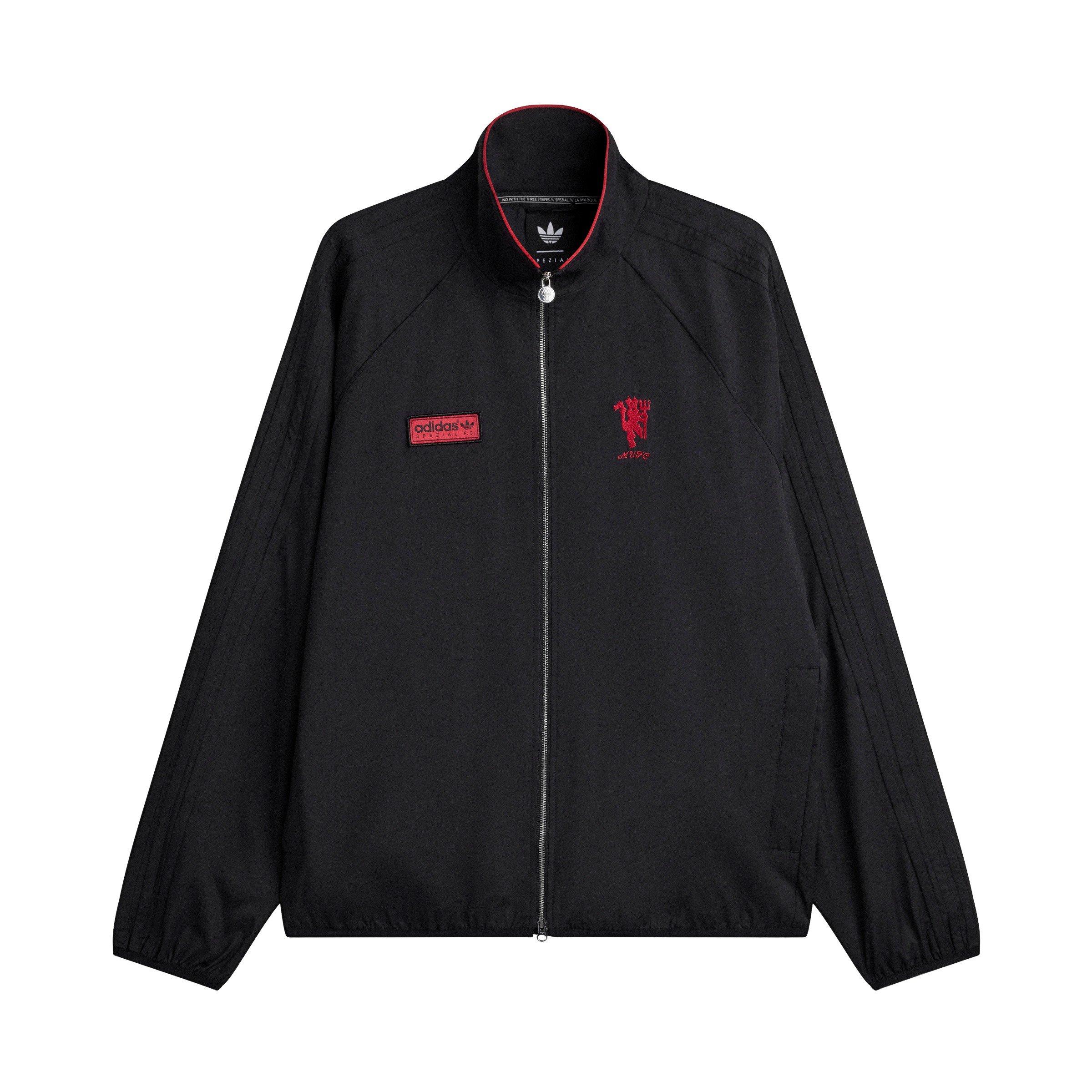 Black/Red - adidas - Men's Icon Manchester United Fan Edition Long-Sleeve Track Top - 1