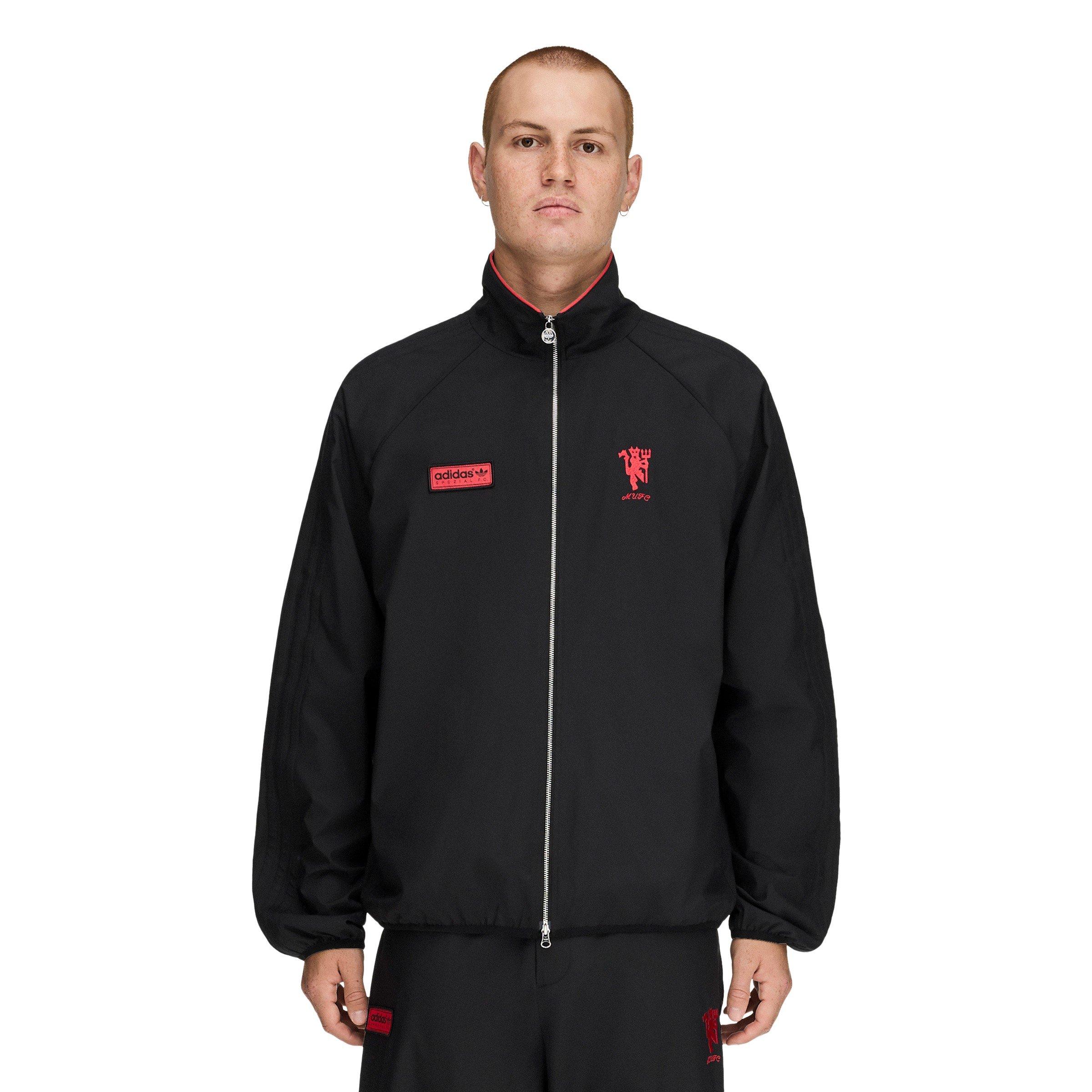 Black/Red - adidas - Men's Icon Manchester United Fan Edition Long-Sleeve Track Top - 3