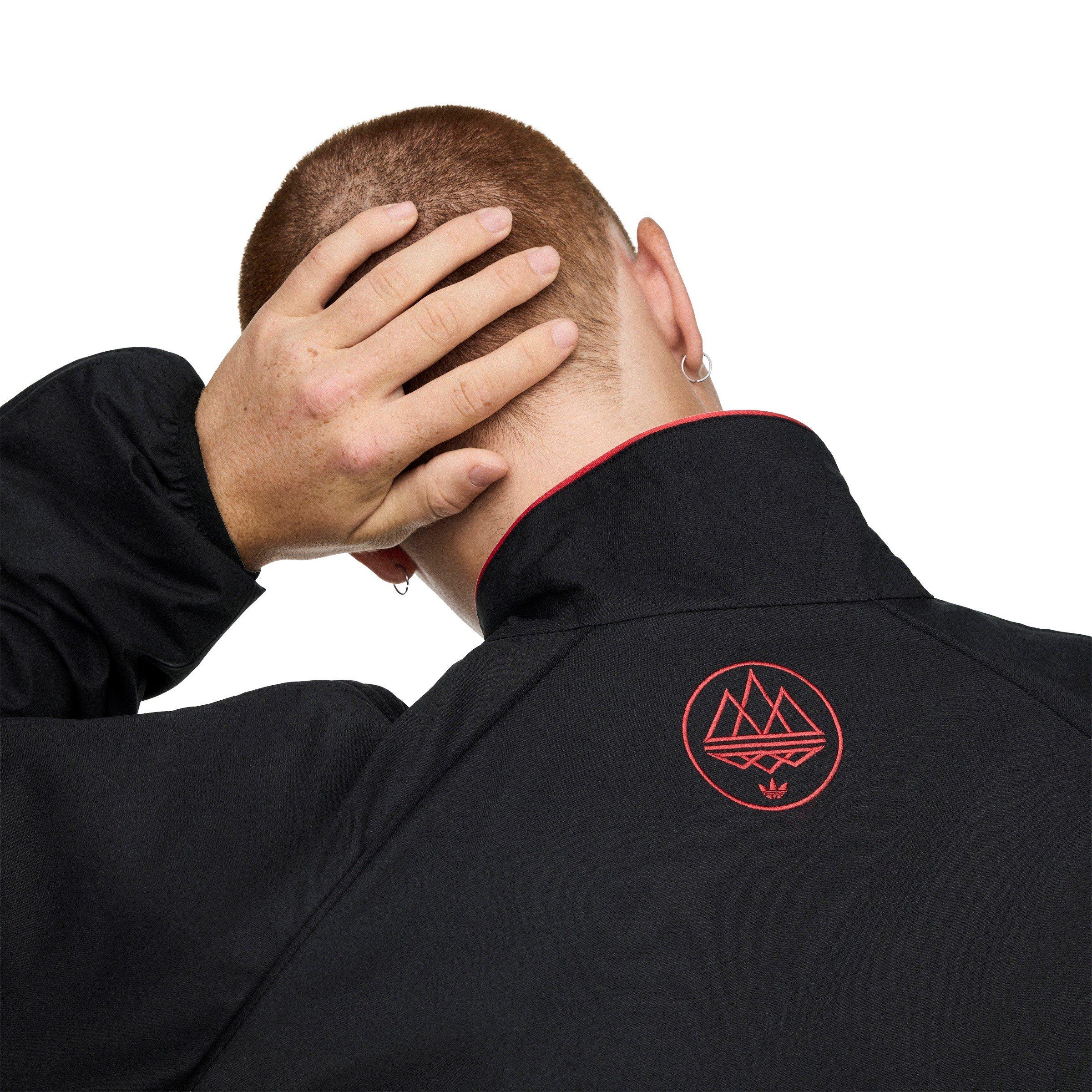 Black/Red - adidas - Men's Icon Manchester United Fan Edition Long-Sleeve Track Top - 4