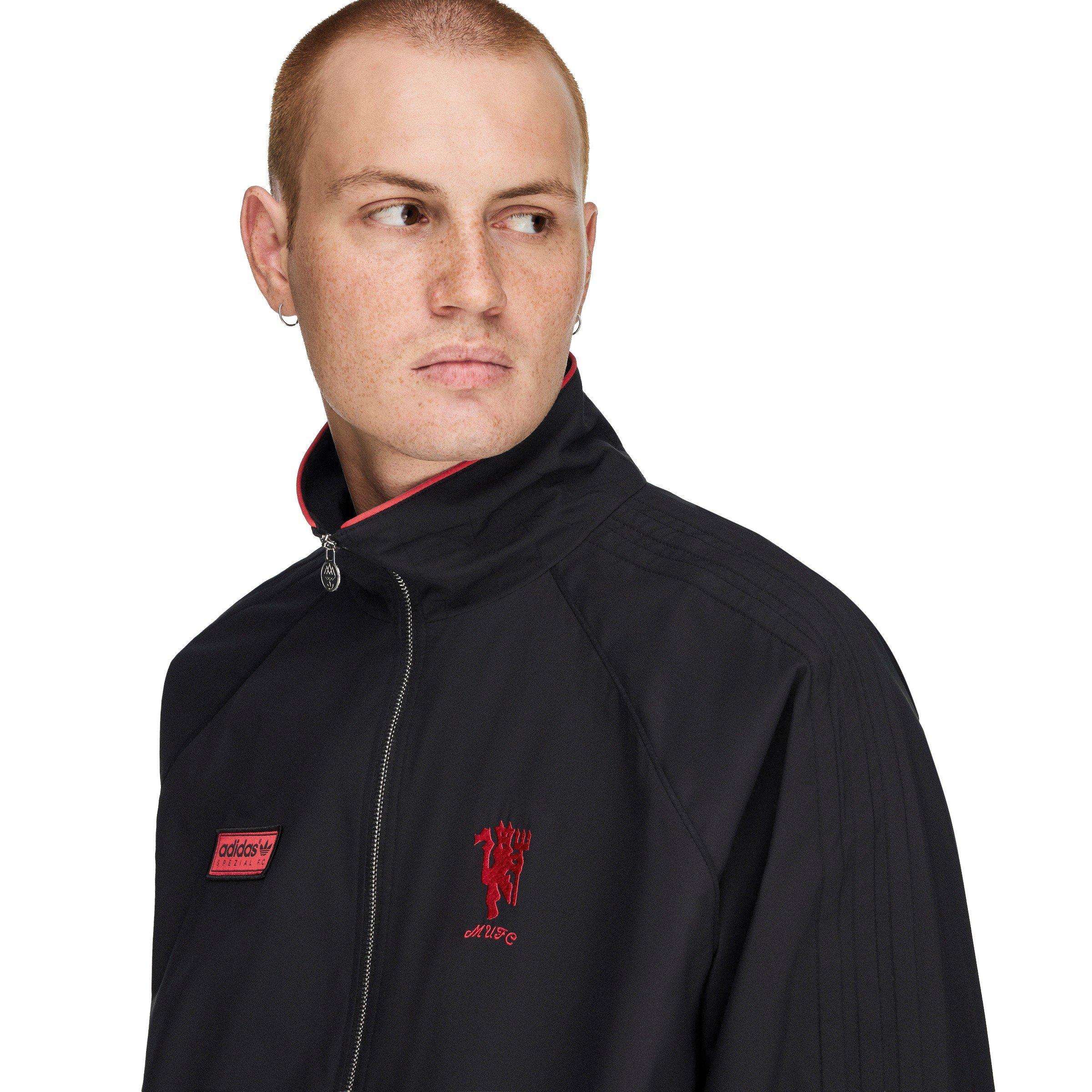 Black/Red - adidas - Men's Icon Manchester United Fan Edition Long-Sleeve Track Top - 5