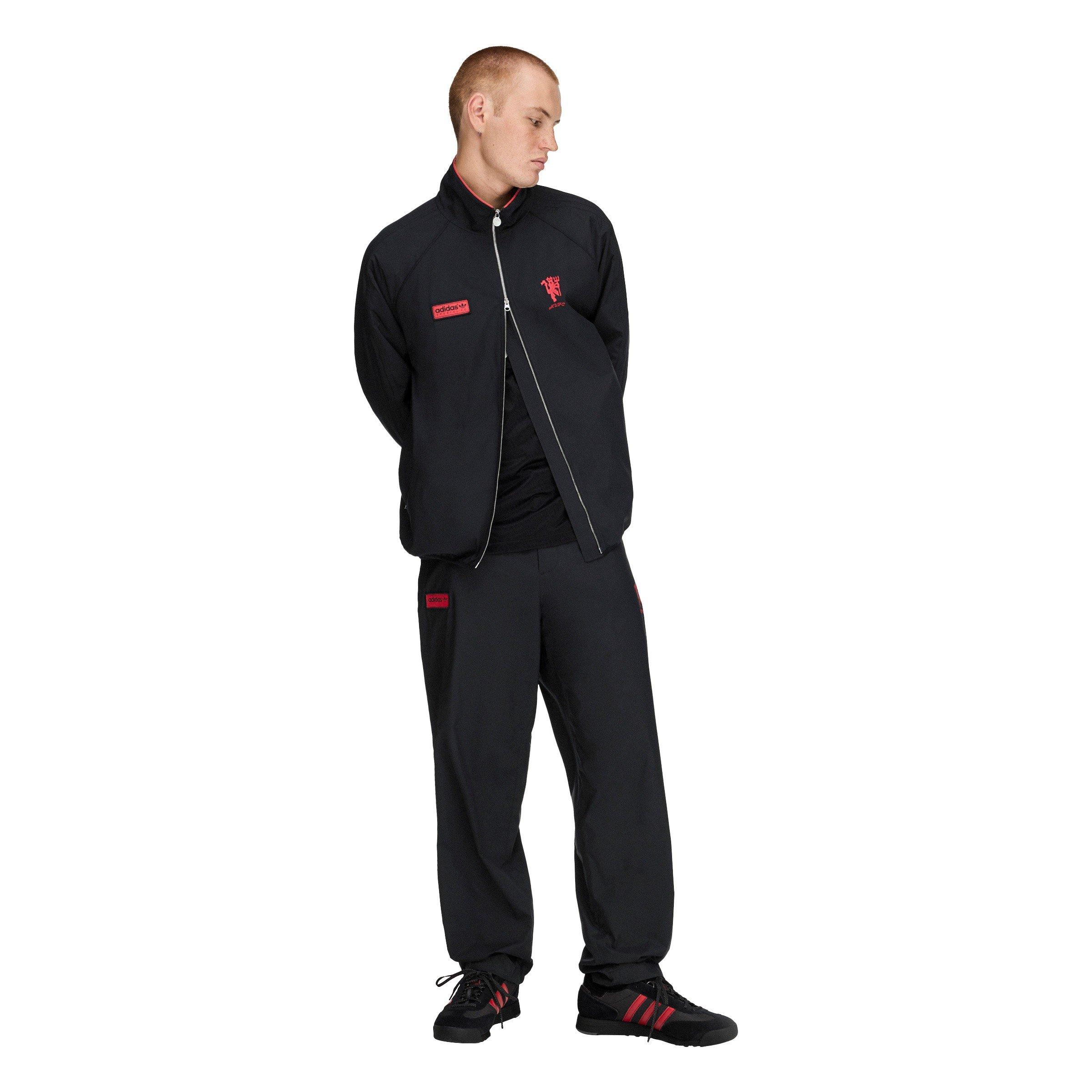 Black/Red - adidas - Men's Icon Manchester United Fan Edition Long-Sleeve Track Top - 7