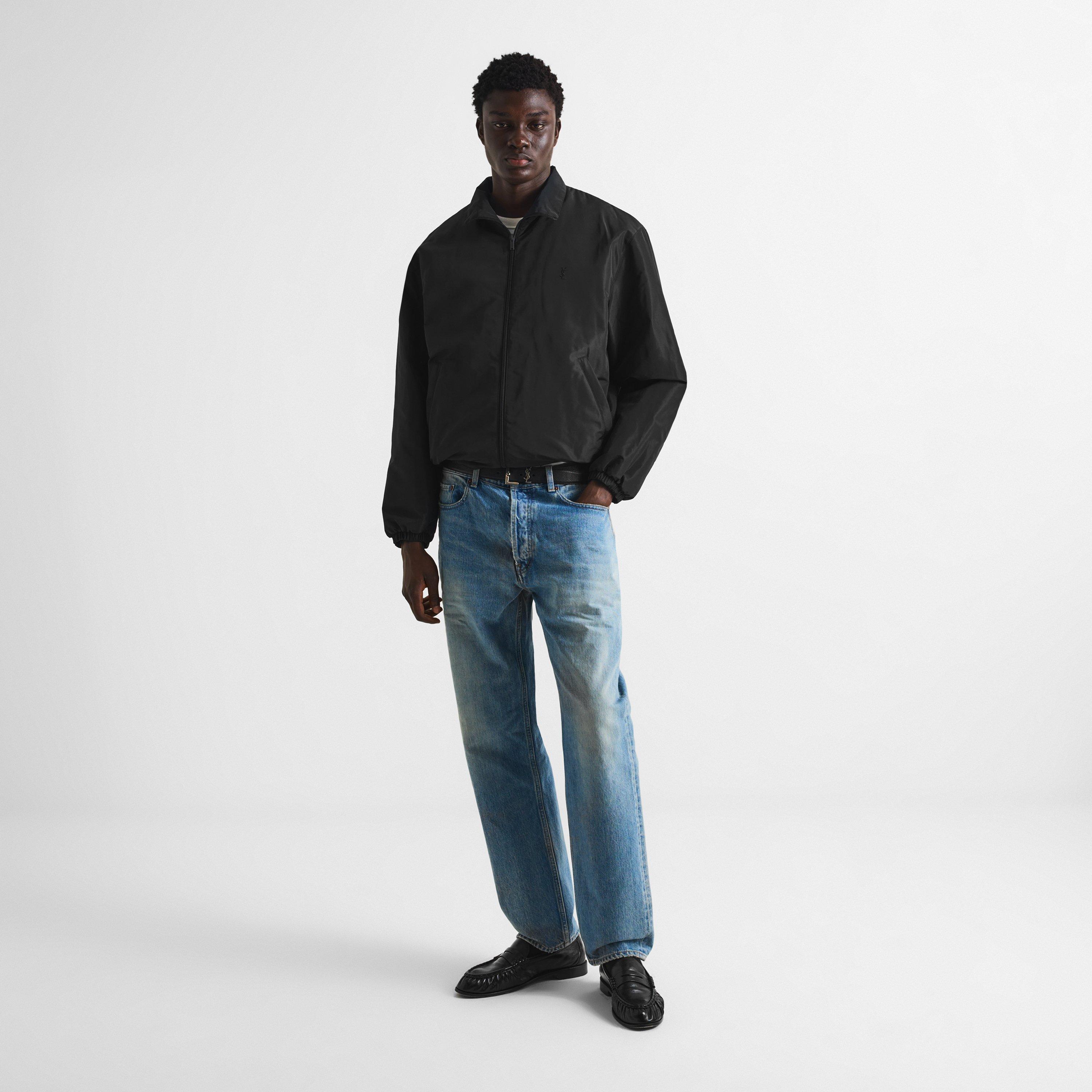 Black - Saint Laurent - Men's Cassandre Cotton Tracksuit Top - 6