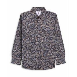 Lambretta Long Sleeve Paisley Shirt