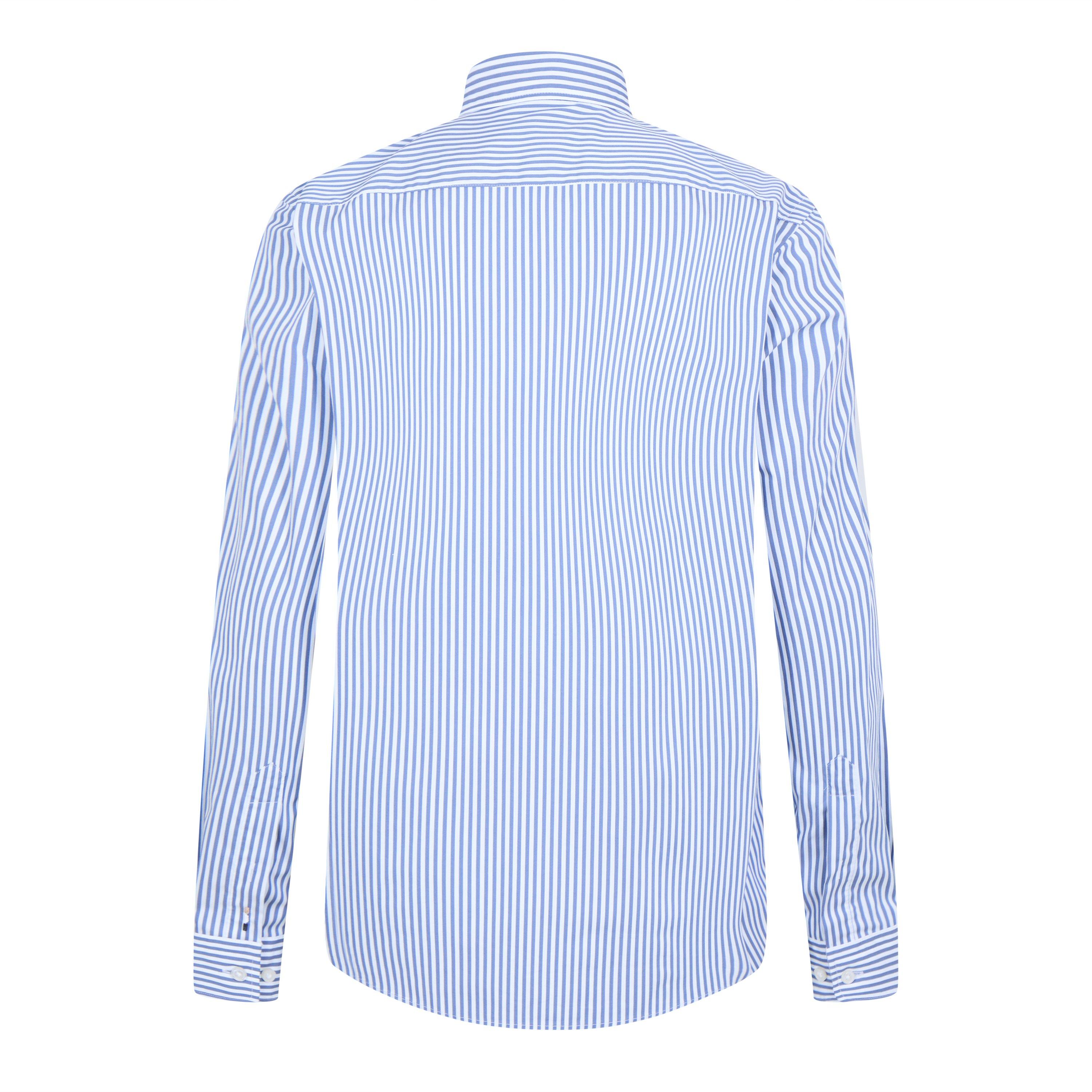 Med Blue 425 - Boss - Men's Roan BD Stripe Patterned Long-Sleeve Shirt - 2