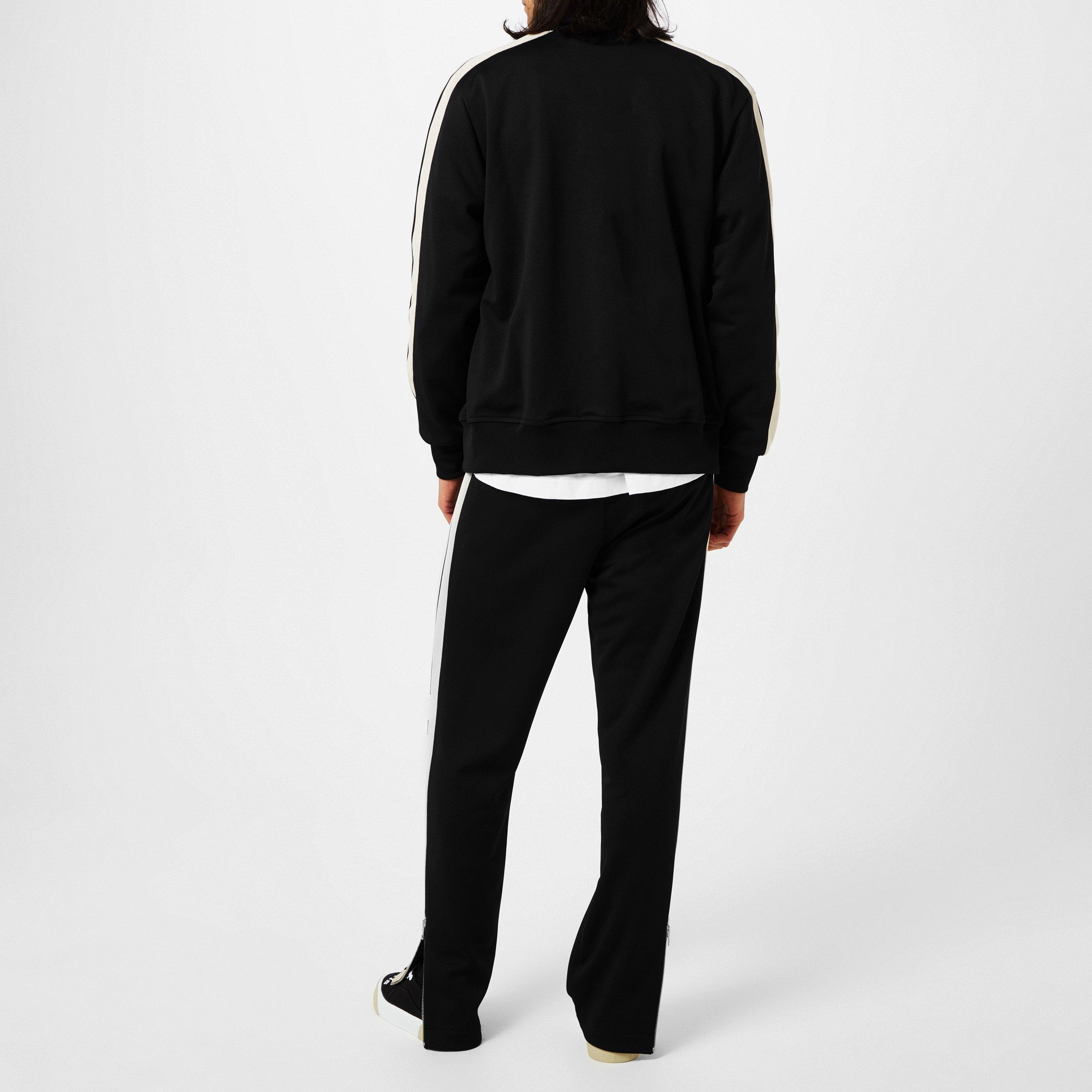 Black/White - Palm Angels - Classic Tracksuit Jacket - 5