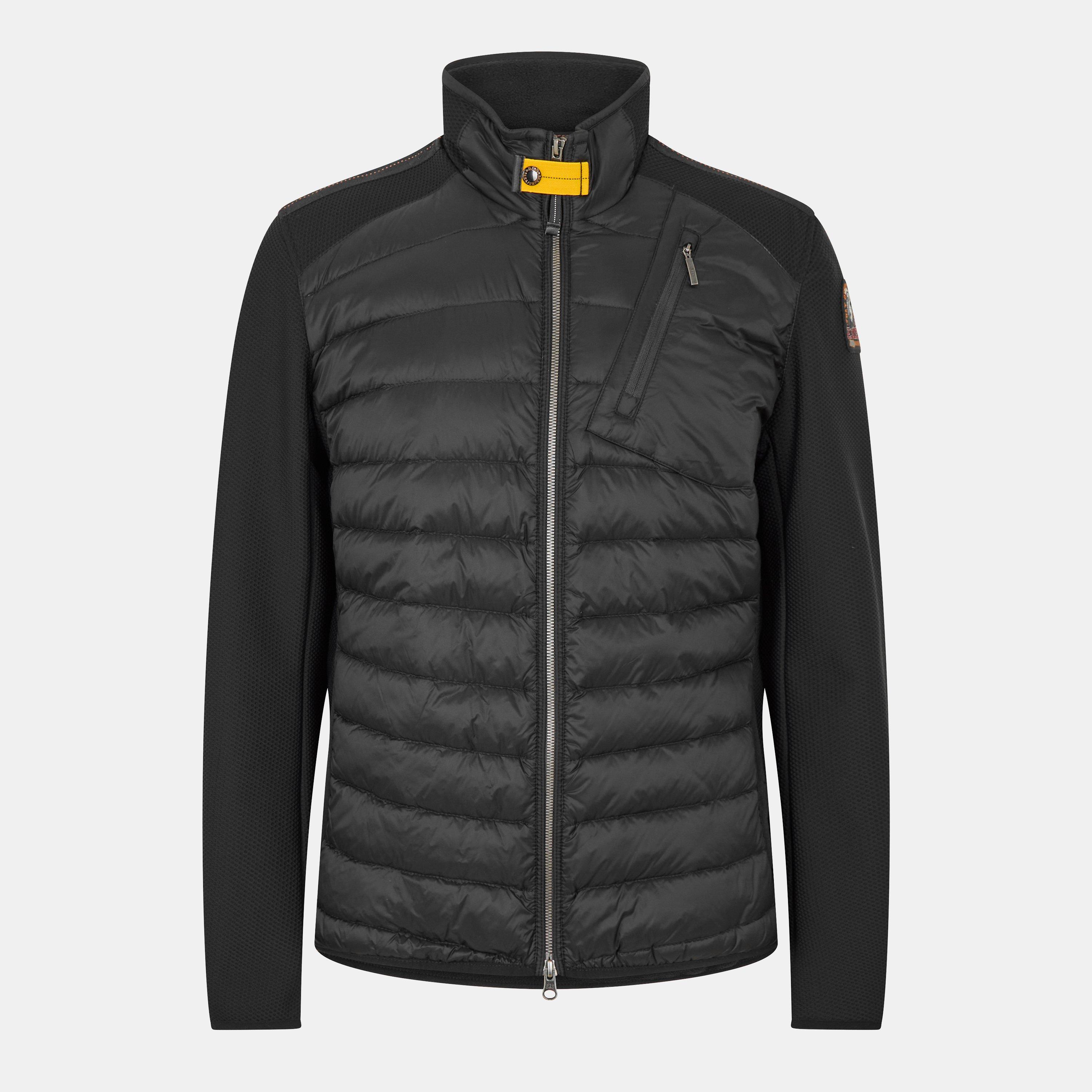 Parajumpers Men's Jayden Duck Down Funnel Neck Short Puffer Jacket - Black 541 - XL