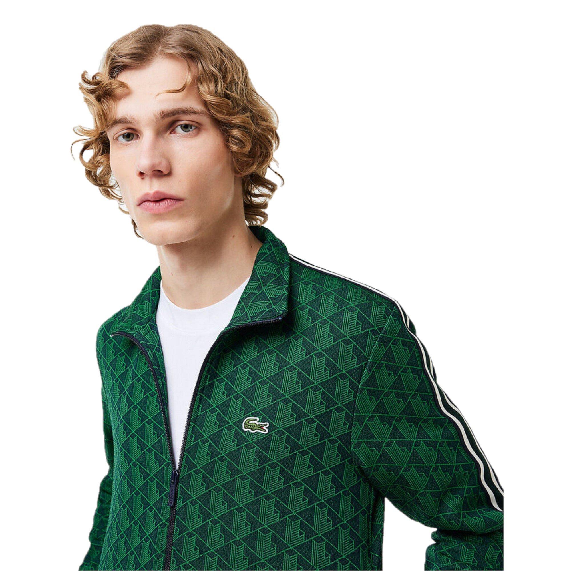Blue/Sorrel - Lacoste - All Over Print Tracksuit Top - 2