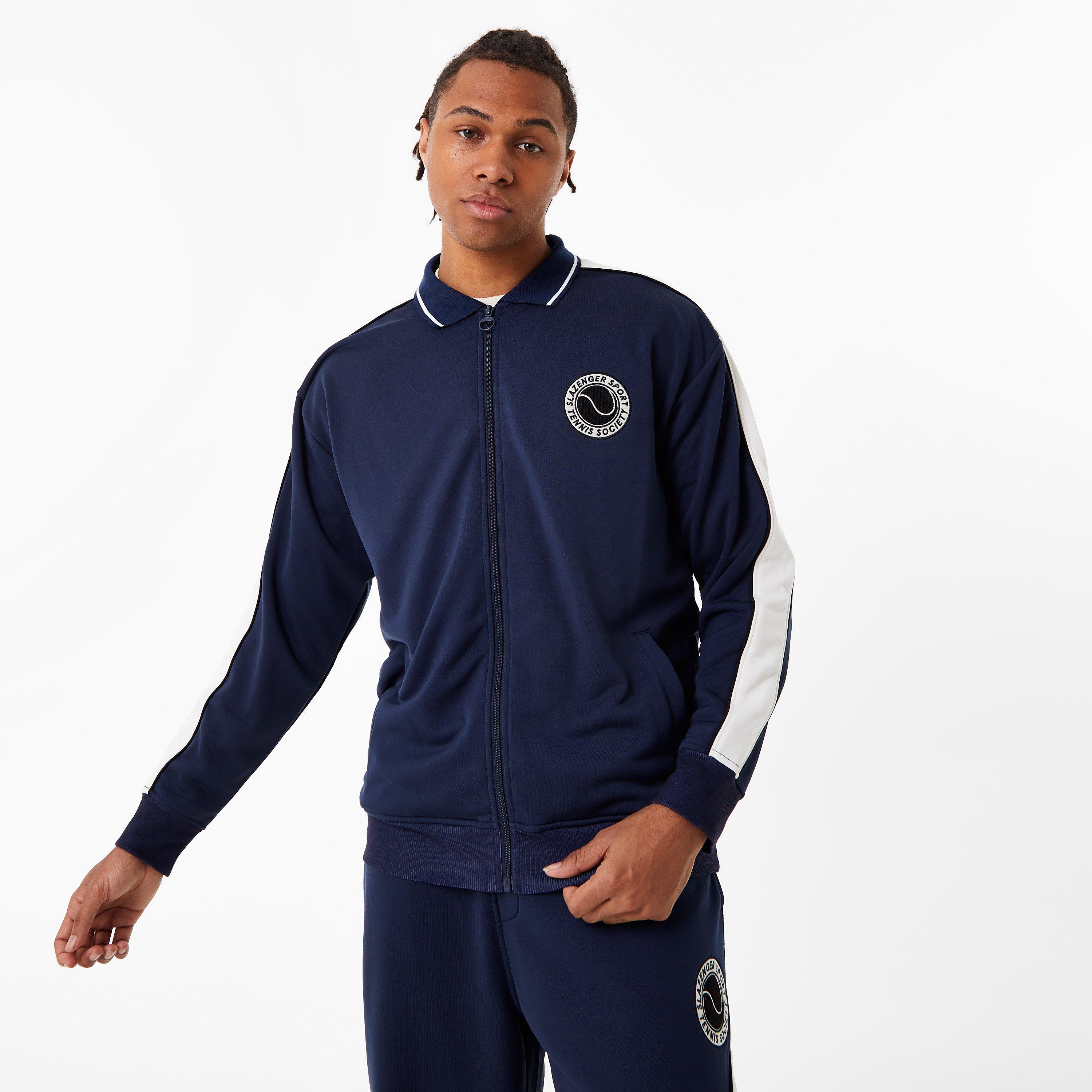 Slazenger | ft. Aitch Piping Track Jacket | Tracksuit Tops | Sports ...
