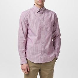 Gant REG OXFORD STRIPE SHIRT IRON RED M