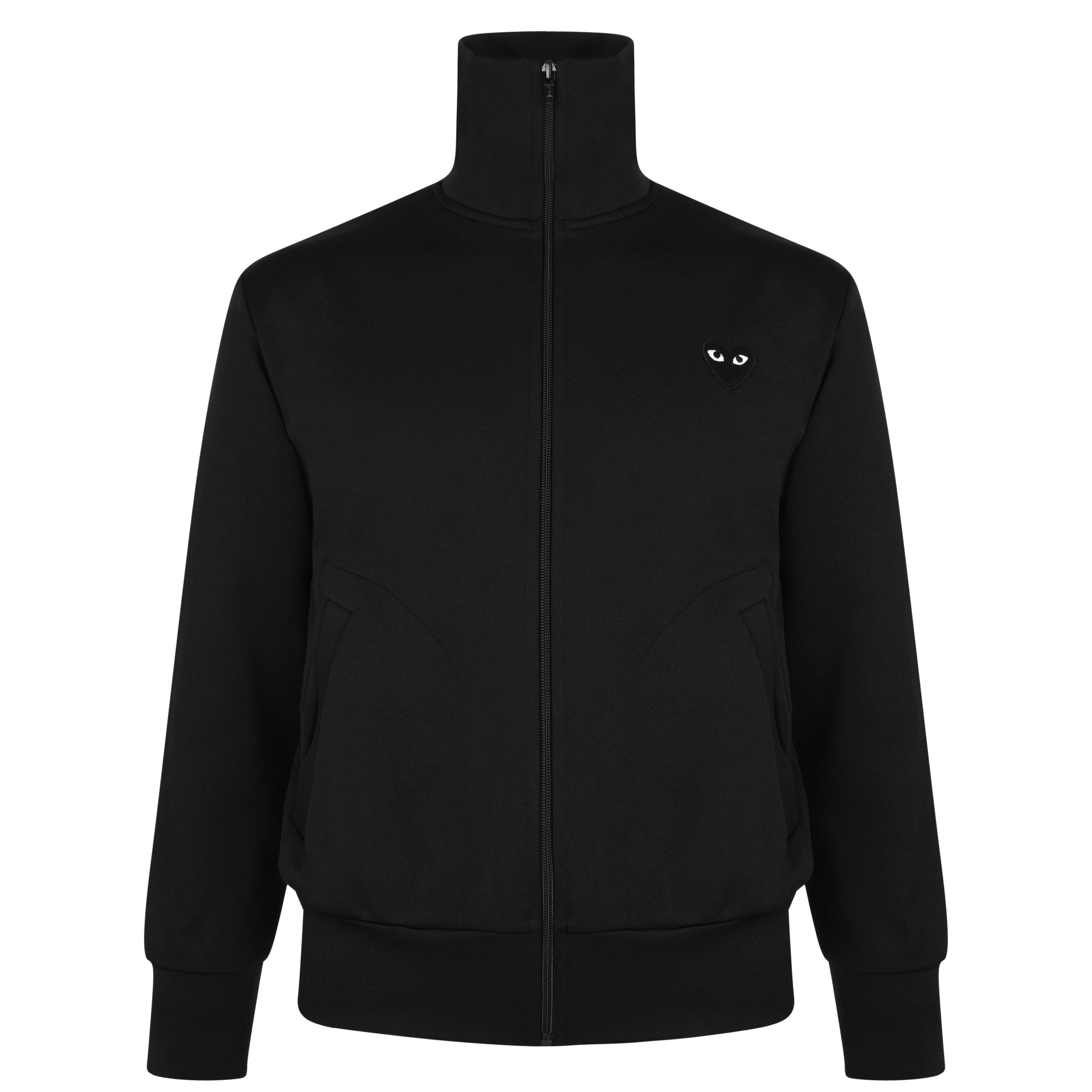 Black/Black - Comme des Garcons PLAY - Big Heart Logo Sweatshirt - 1