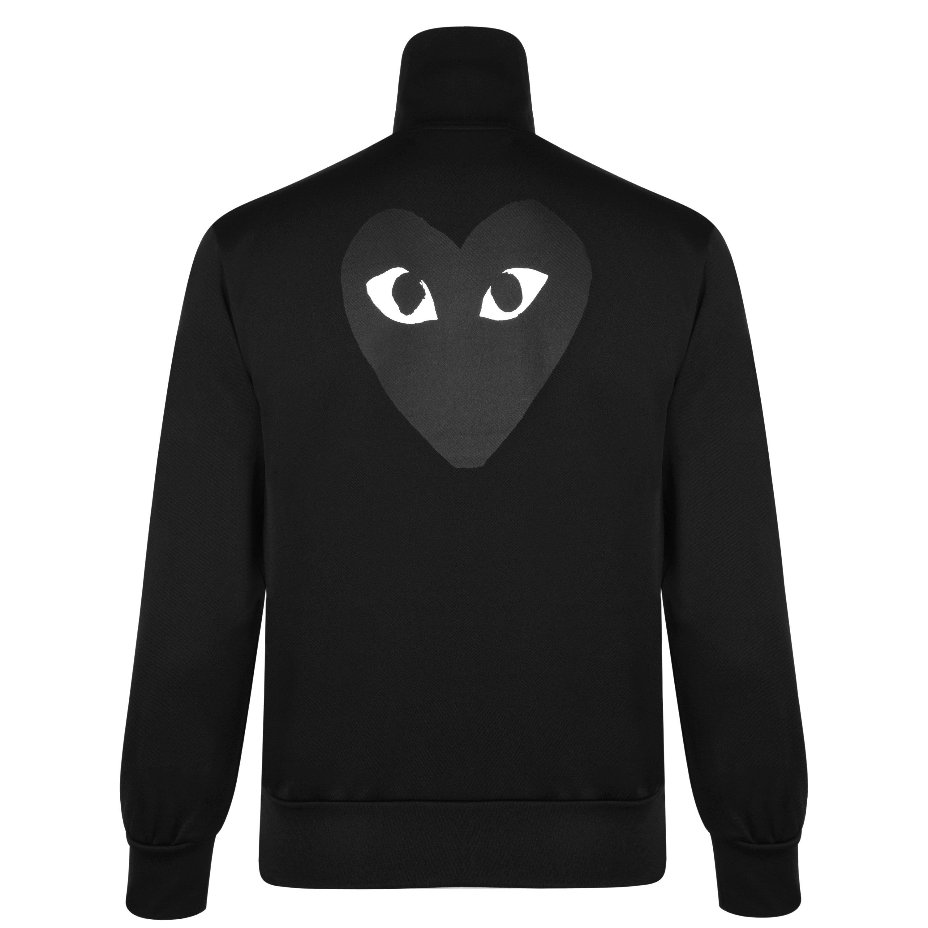 Black/Black - Comme des Garcons PLAY - Big Heart Logo Sweatshirt - 10