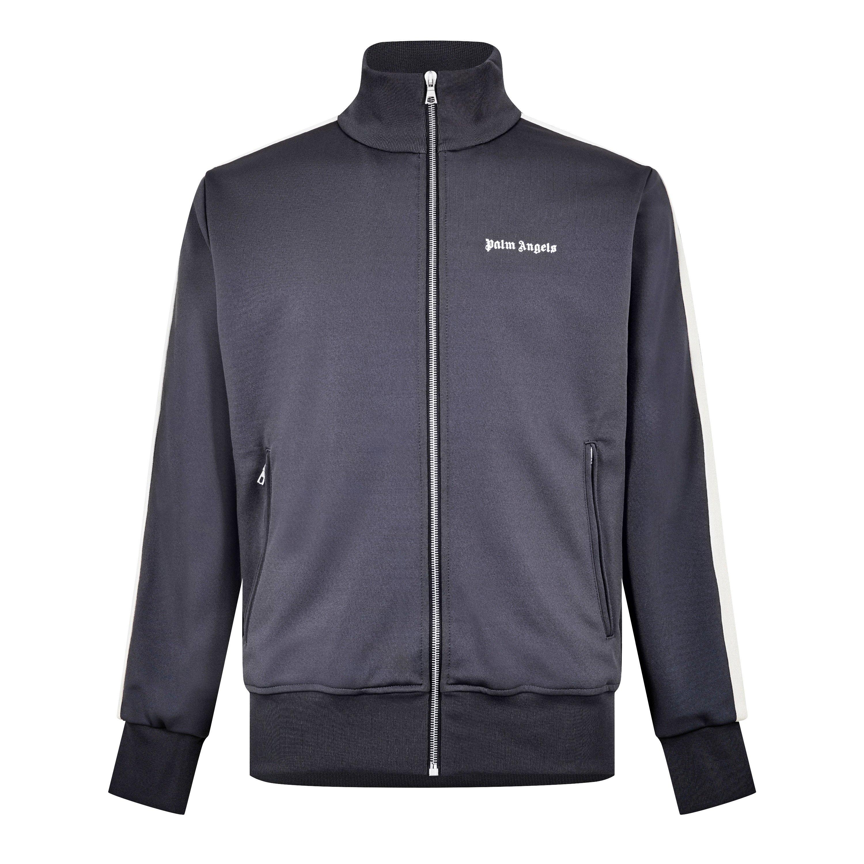Grey White - Palm Angels - Classic Track Jacket - 1