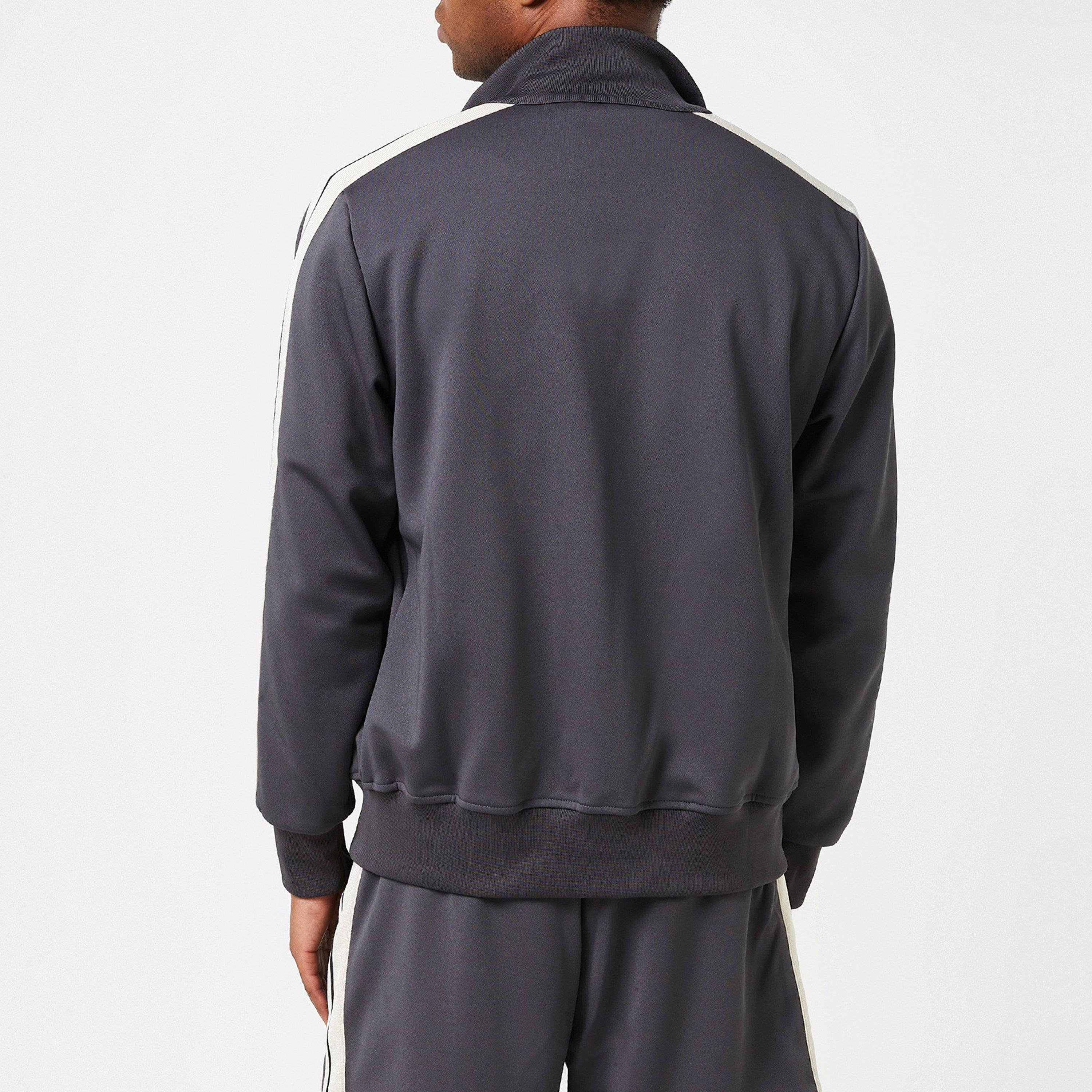 Grey White - Palm Angels - Classic Track Jacket - 4