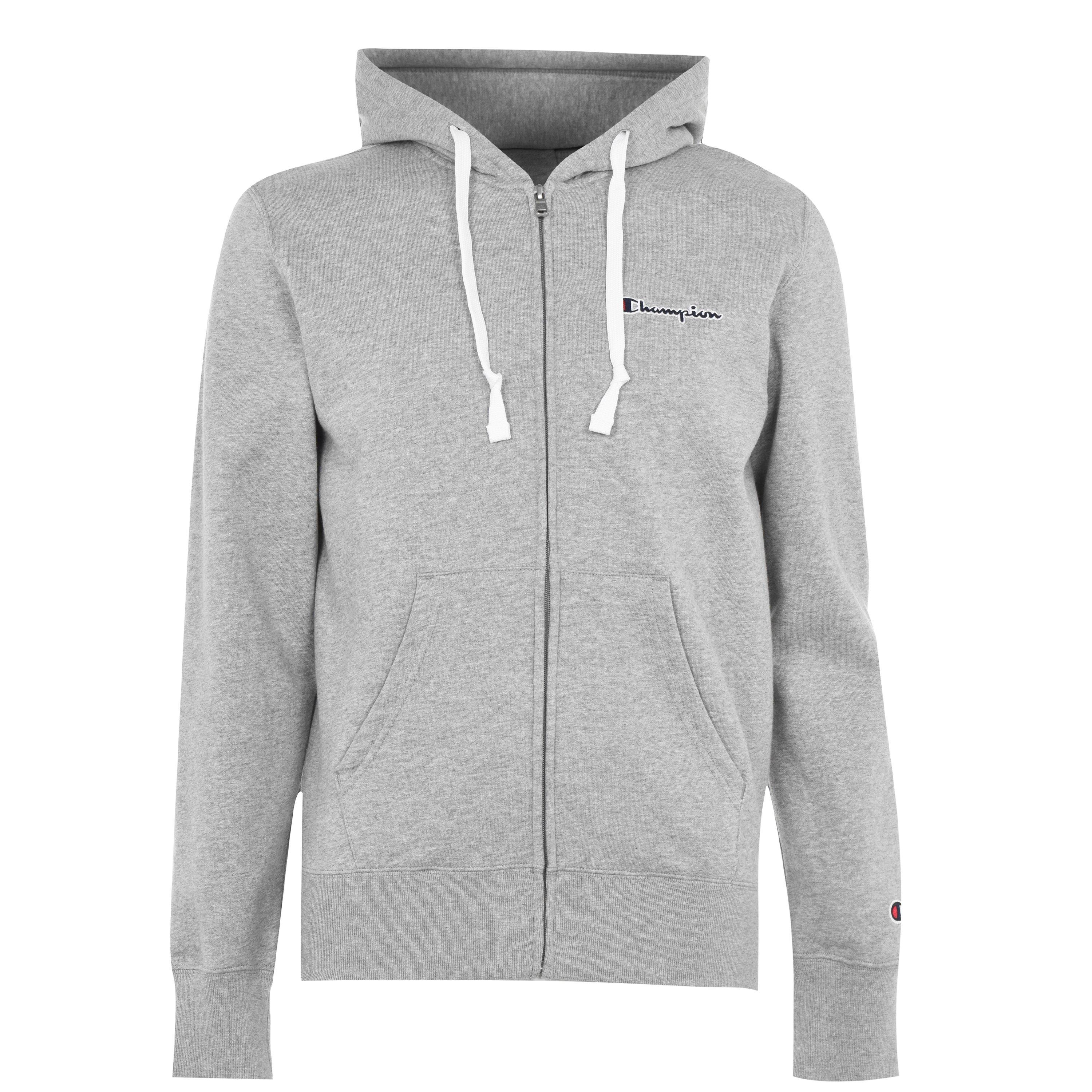 Grey EM031 - Champion - Full Zip Logo Hoodie - 1