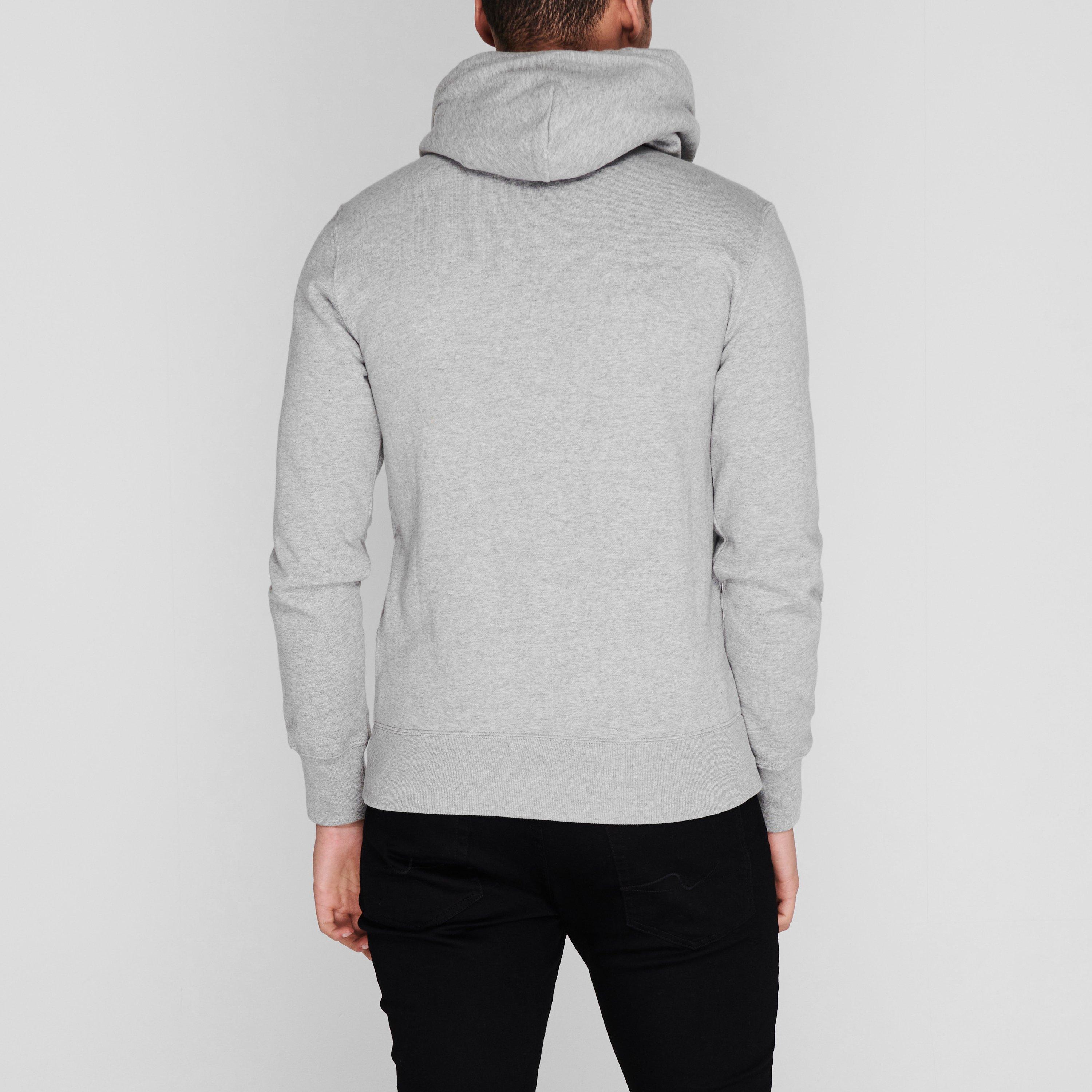 Grey EM031 - Champion - Full Zip Logo Hoodie - 3