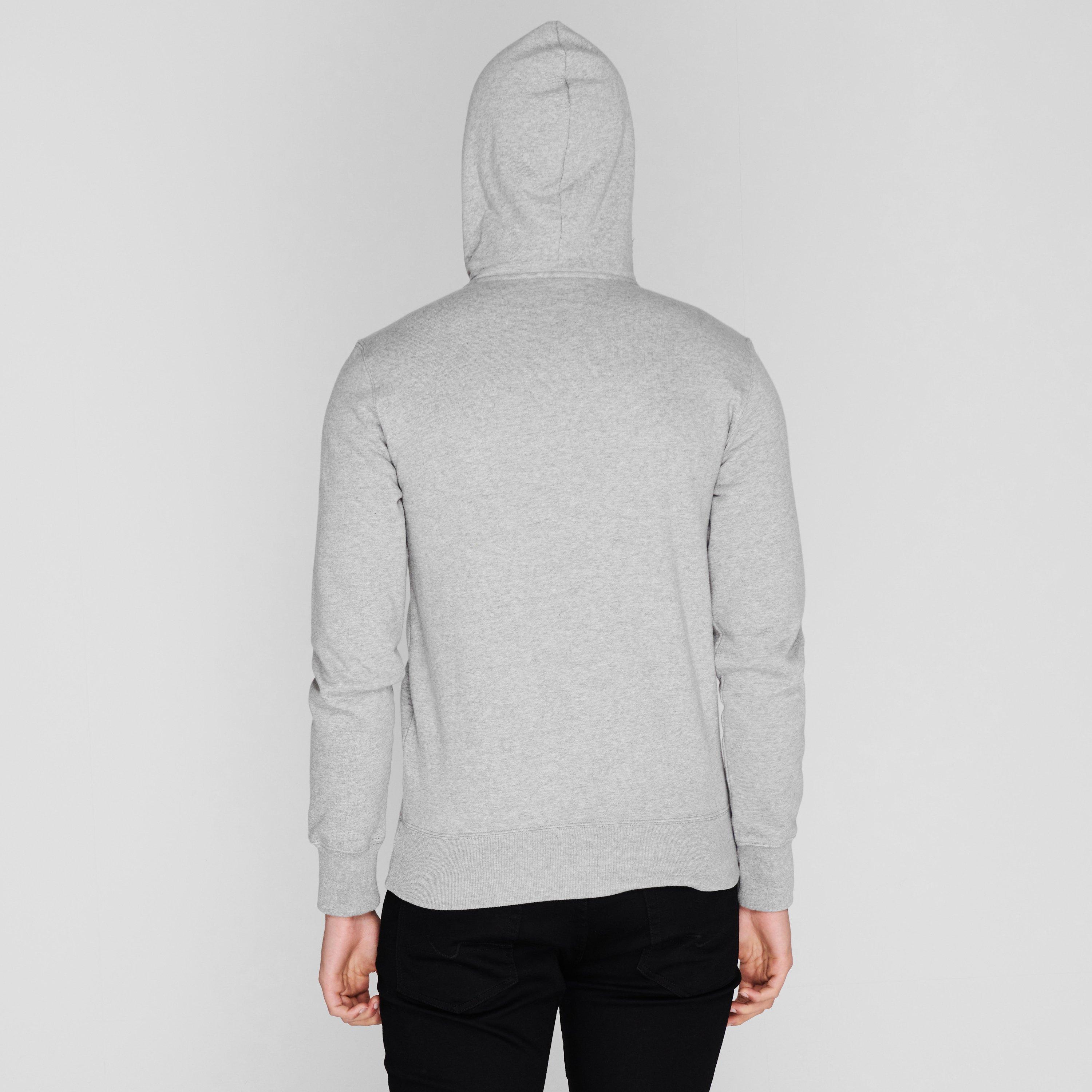 Grey EM031 - Champion - Full Zip Logo Hoodie - 4